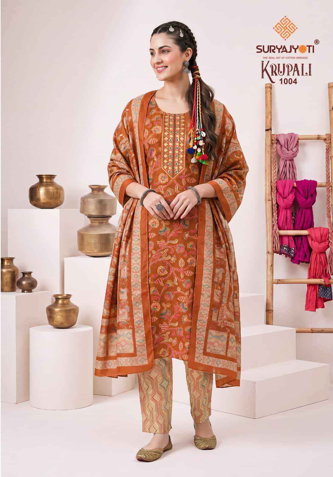 Suryajyoti Krupali Vol 1 - Wholesale Readymade suits for women ( 10 Pcs Catalog )