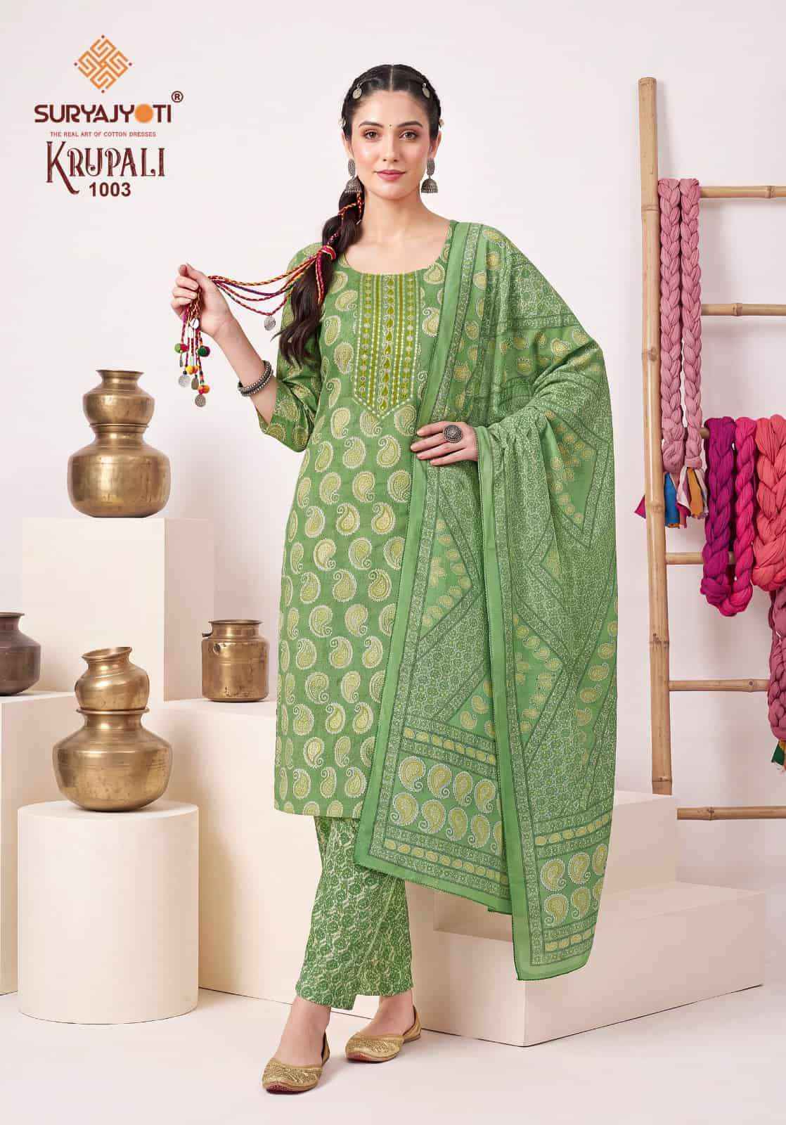 Suryajyoti Krupali Vol 1 - Wholesale Readymade suits for women ( 10 Pcs Catalog )