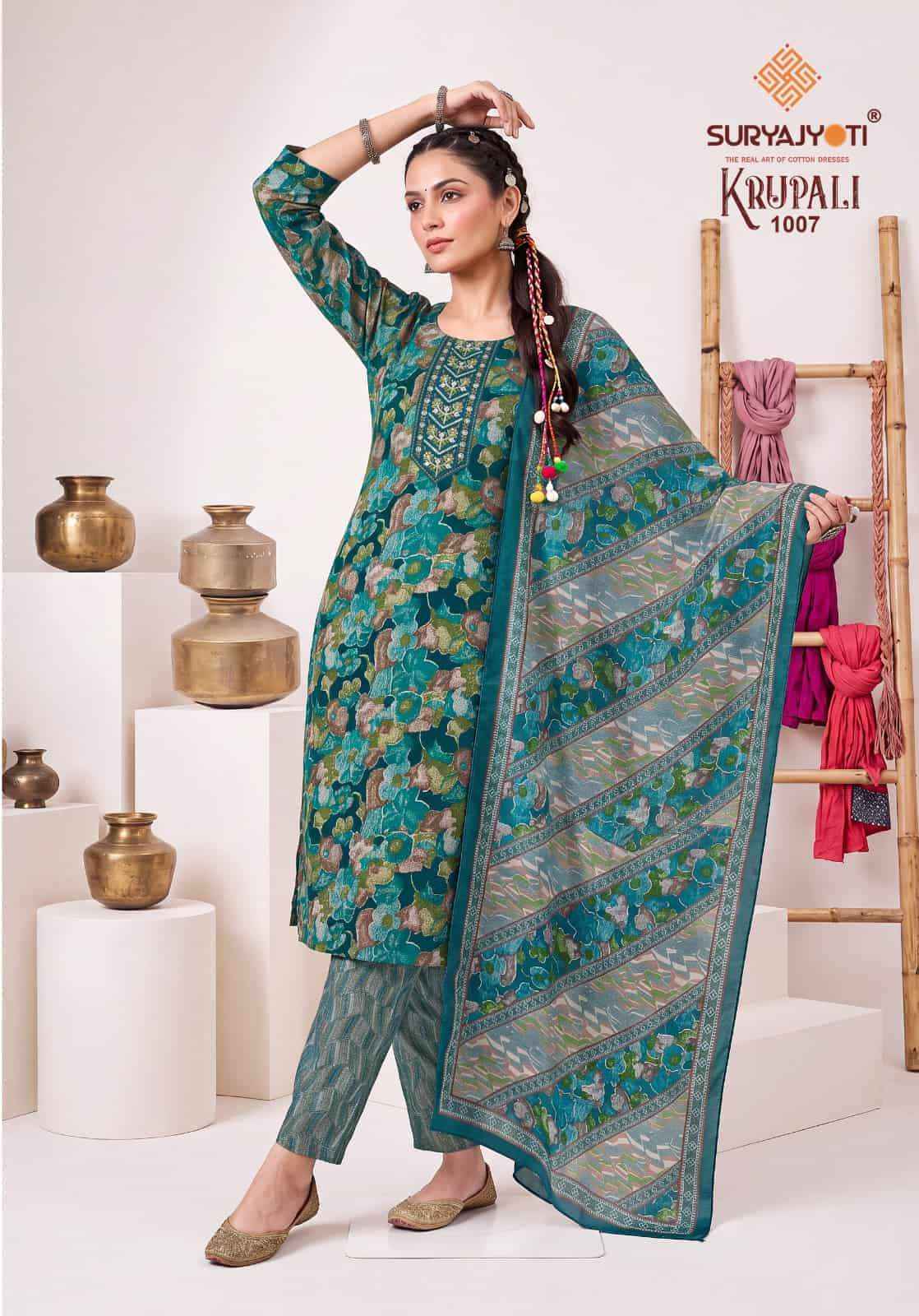 Suryajyoti Krupali Vol 1 - Wholesale Readymade suits for women ( 10 Pcs Catalog )