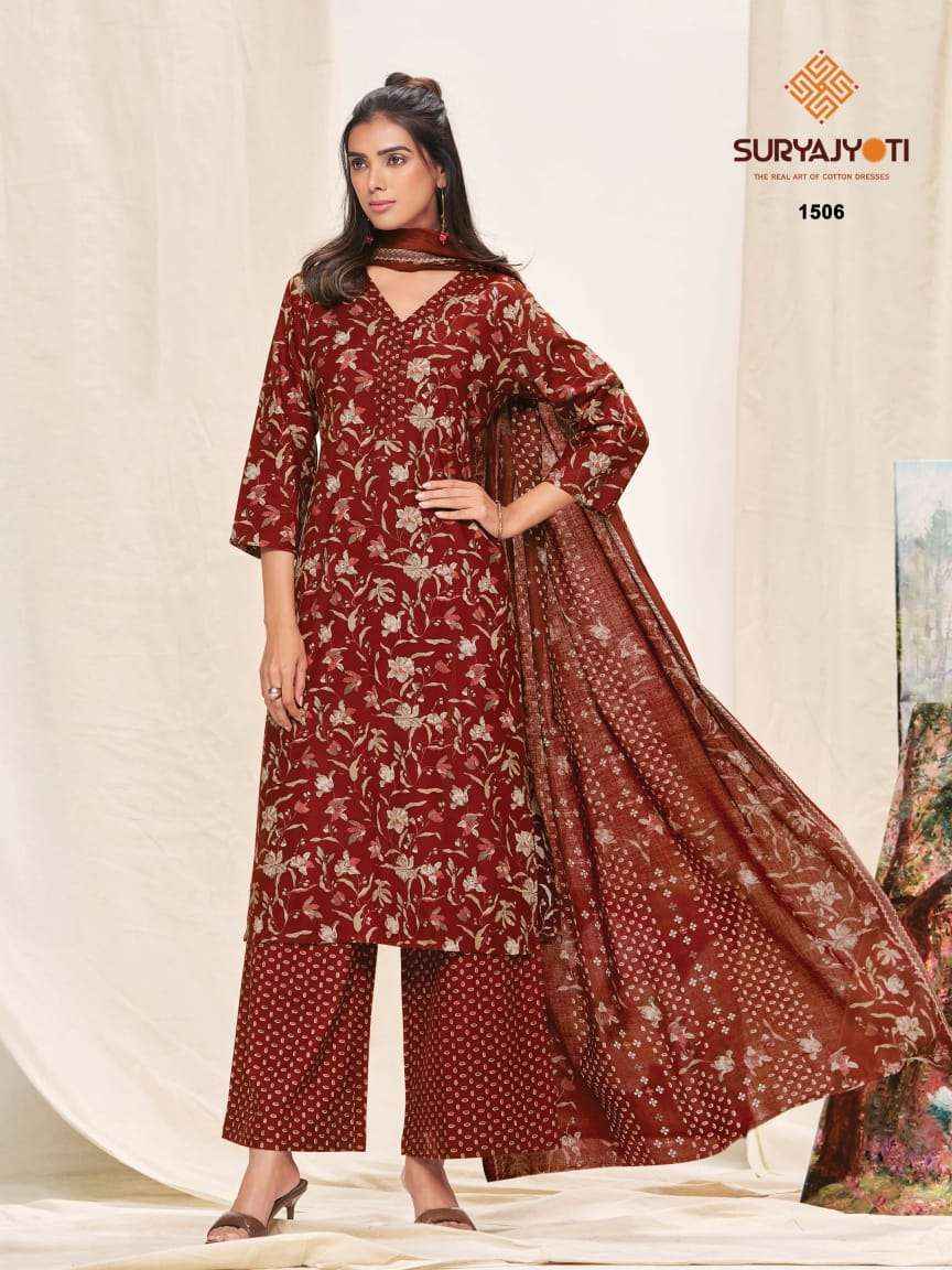 Suryajyoti Preyasi Vol 15 Cotton Suits Wholesale Price | Wholesale Factory