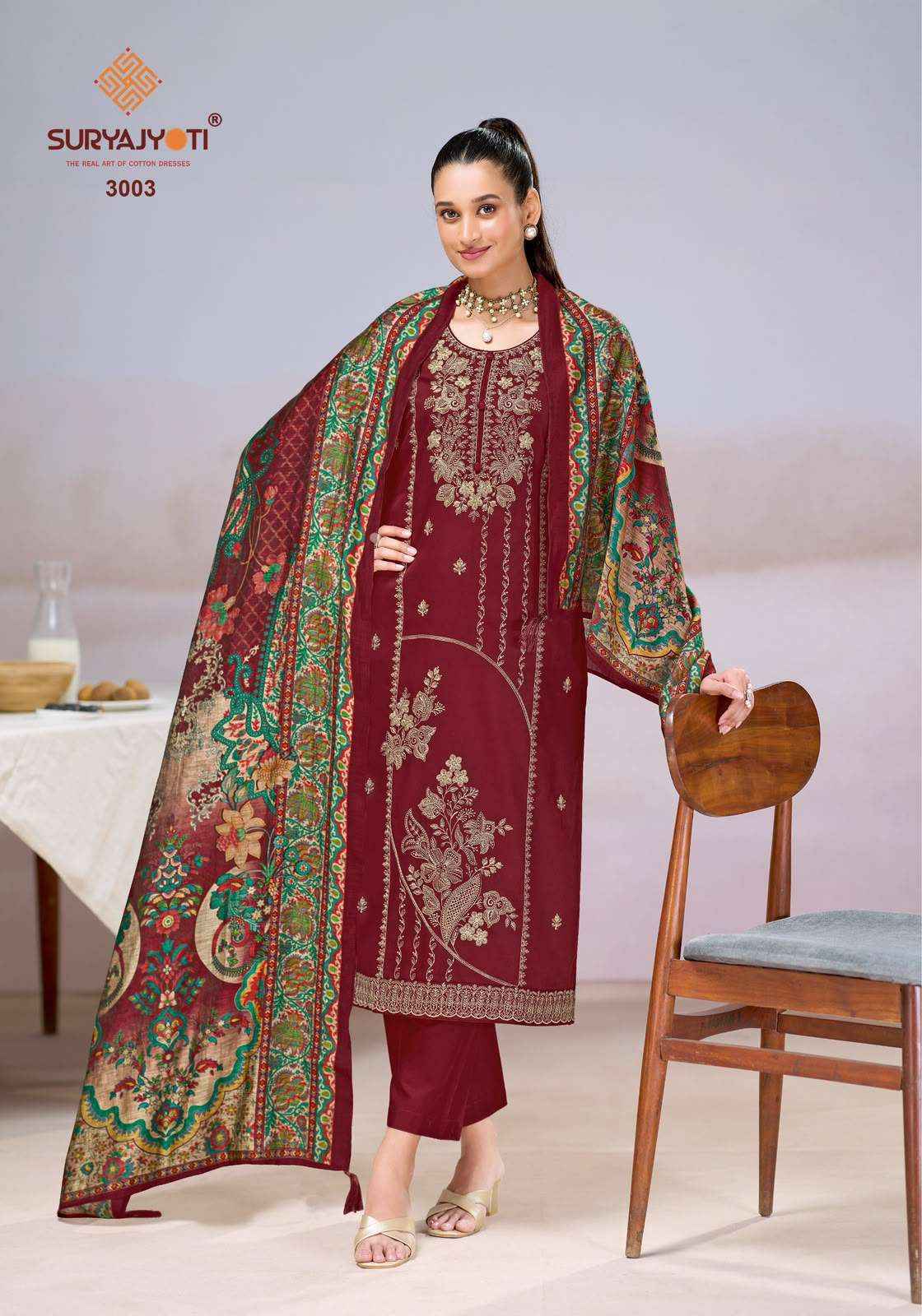Suryajyoti Zaira Vol 3 Heavy Jam Satin Salwar Suit | wholesale cloth market ( 6 Pcs Catalog )