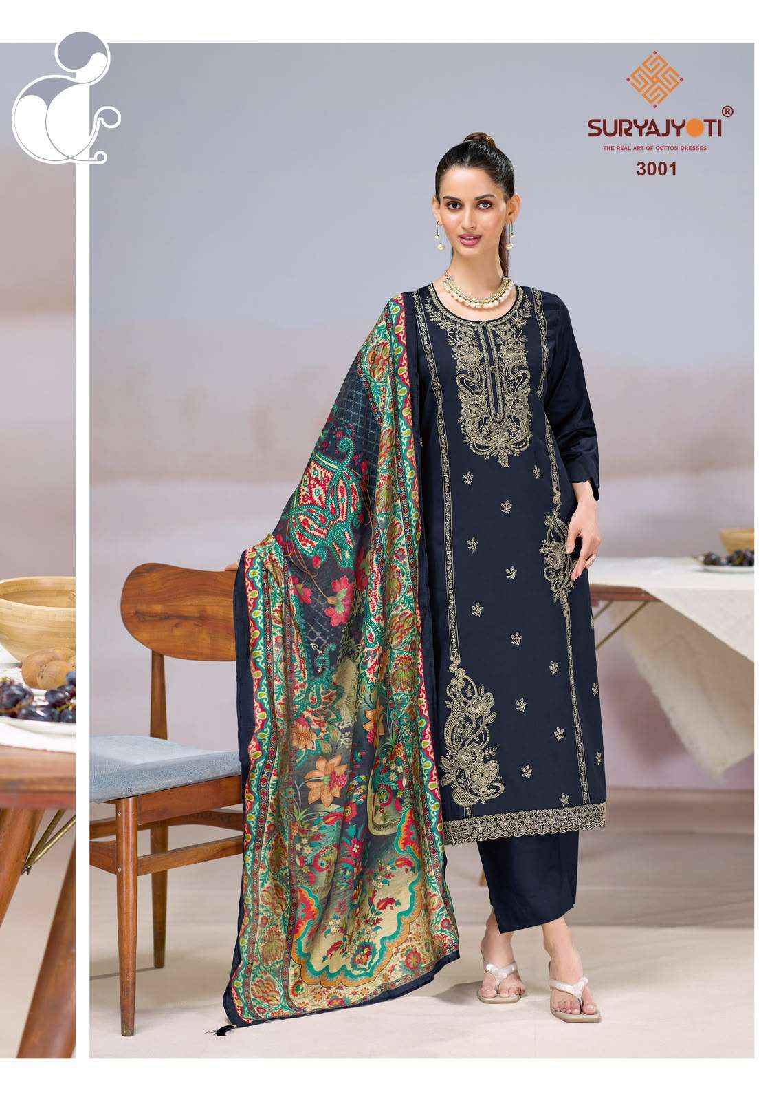 Suryajyoti Zaira Vol 3 Heavy Jam Satin Salwar Suit | wholesale cloth market ( 6 Pcs Catalog )