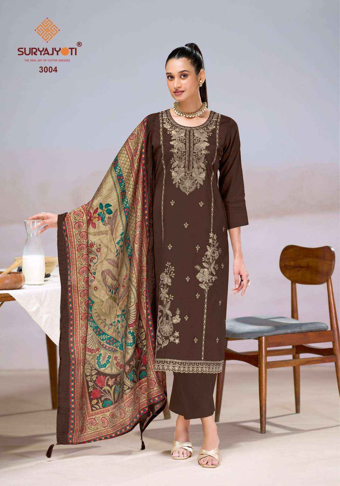 Suryajyoti Zaira Vol 3 Heavy Jam Satin Salwar Suit | wholesale cloth market ( 6 Pcs Catalog )