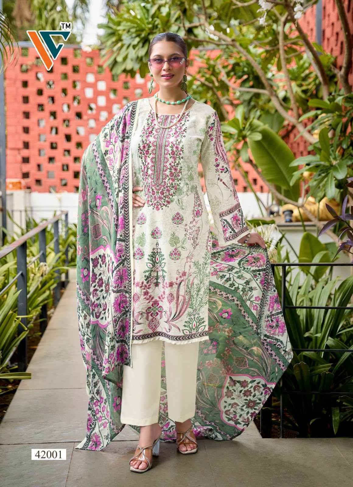 Vandana Creation Ruhani‎‎ Vol 42 Cotton Dress Material - Surat Market Wholesale ( 8 pcs Catalog )