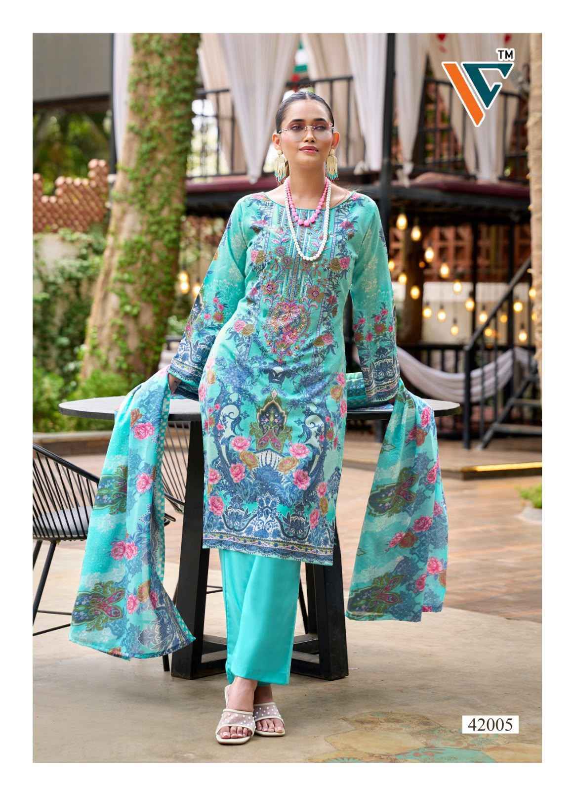 Vandana Creation Ruhani‎‎ Vol 42 Cotton Dress Material - Surat Market Wholesale ( 8 pcs Catalog )