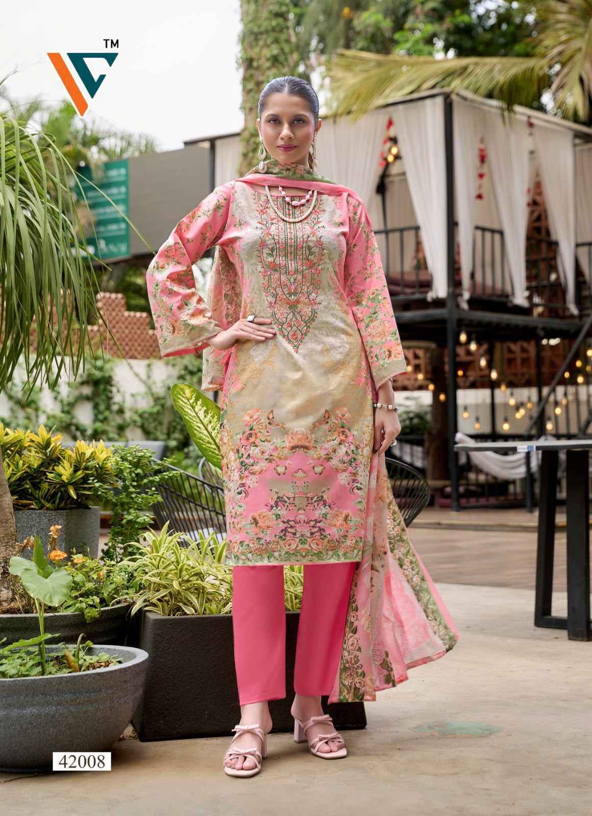 Vandana Creation Ruhani‎‎ Vol 42 Cotton Dress Material - Surat Market Wholesale ( 8 pcs Catalog )
