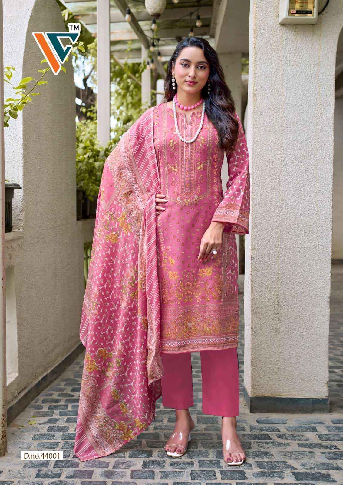 Vandana Fashion Karachi King Vol 44 Cotton Printed Dress Material _ Wholesale Factory Rate ( 8 Pcs Catalog )