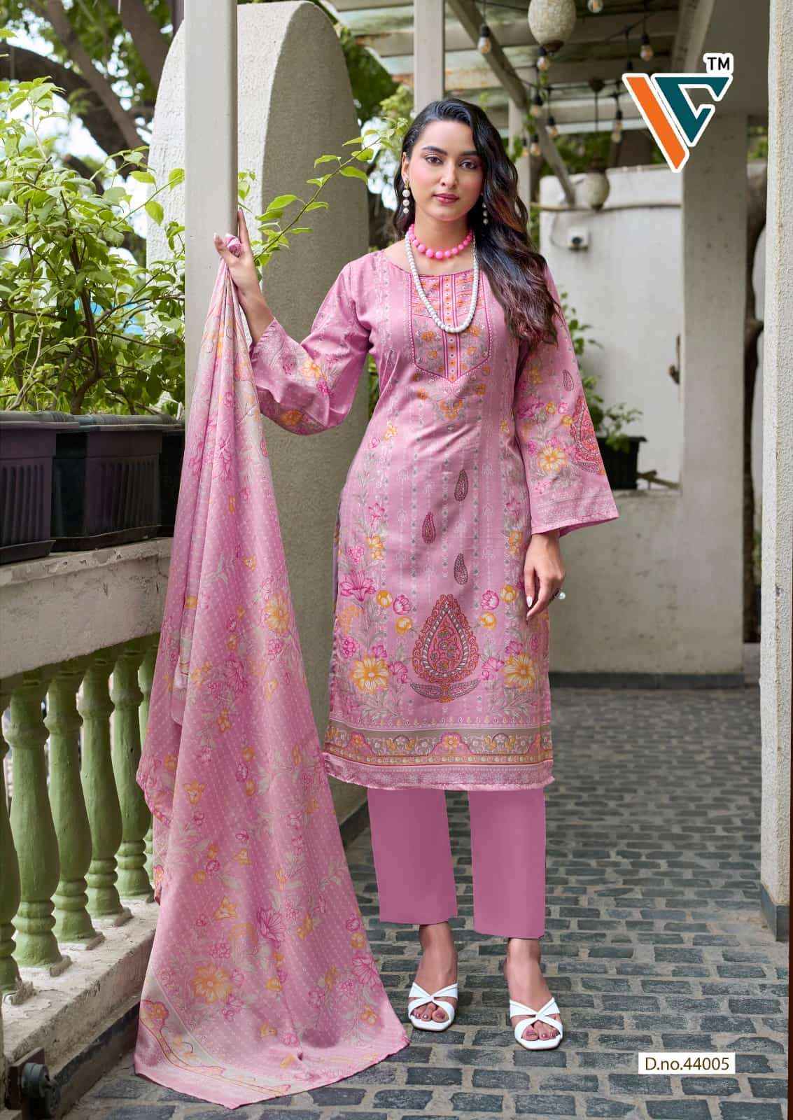 Vandana Fashion Karachi King Vol 44 Cotton Printed Dress Material _ Wholesale Factory Rate ( 8 Pcs Catalog )