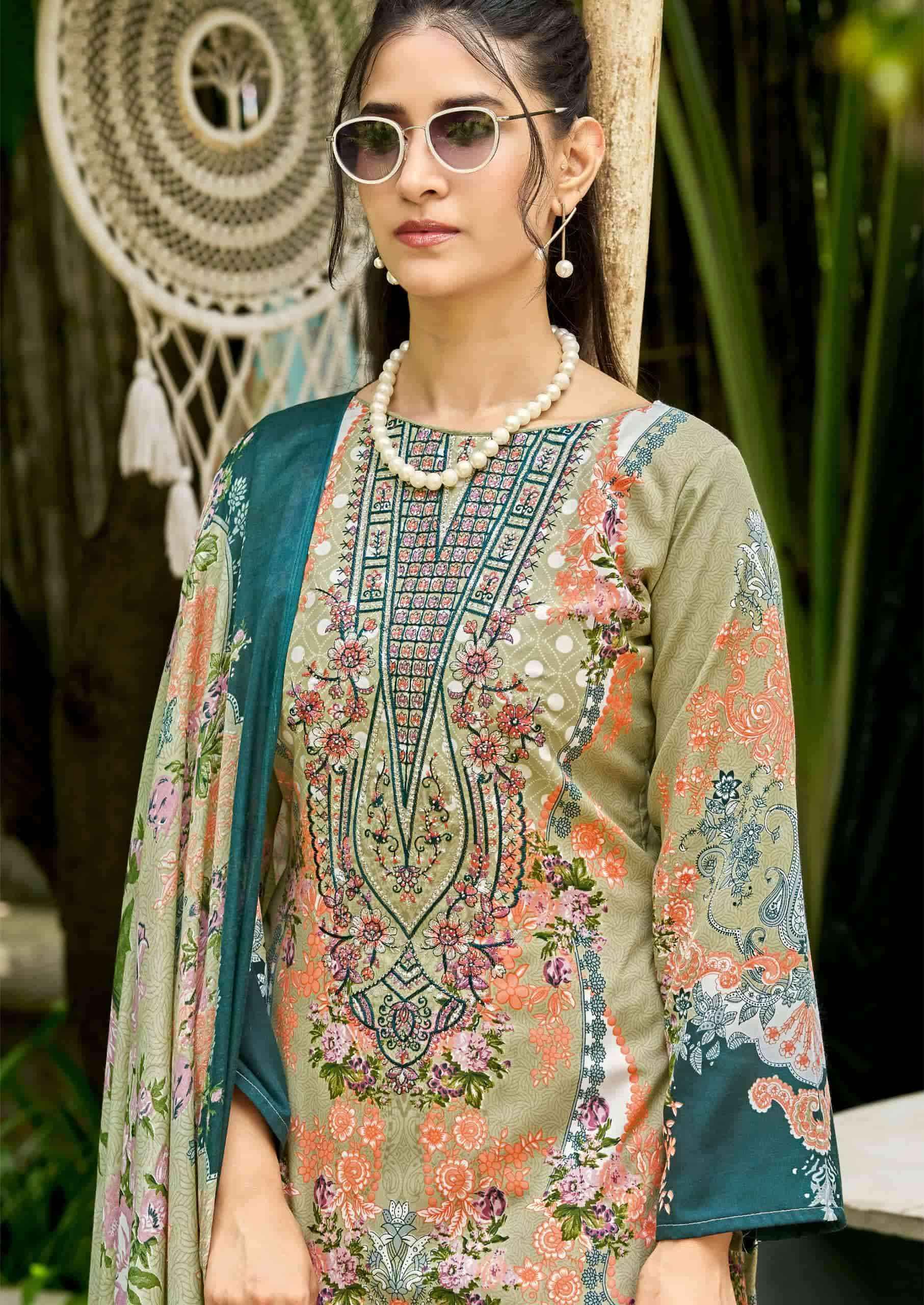 Vandana Fashion Yamini Vol 1 Fancy Cotton Dress Material _ Wholesale Factory Rate ( 8 Pcs Catalog )