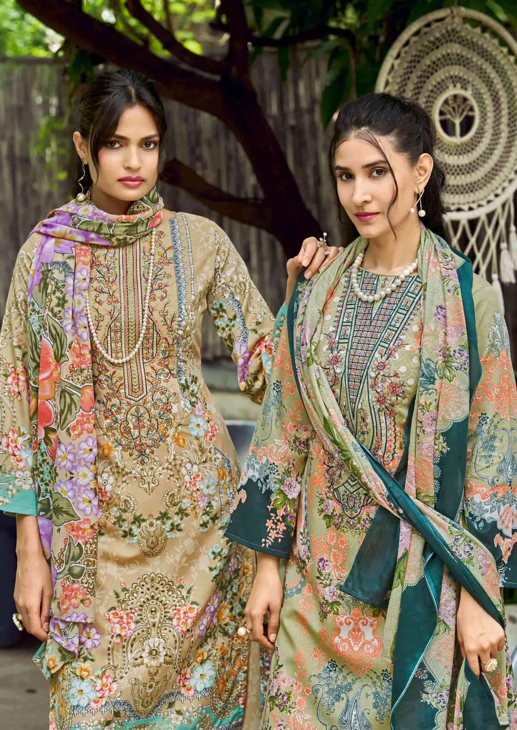 Vandana Fashion Yamini Vol 1 Fancy Cotton Dress Material _ Wholesale Factory Rate ( 8 Pcs Catalog )