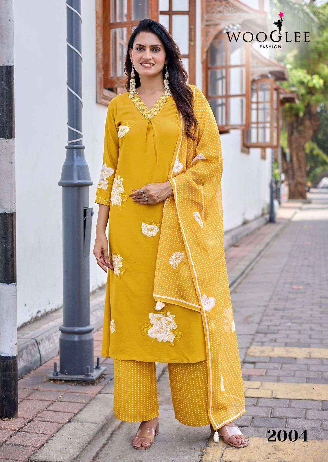 Wooglee Fashion Vasudha Rayon Kurti | surat textile market ( 6 pcs Catalogue )