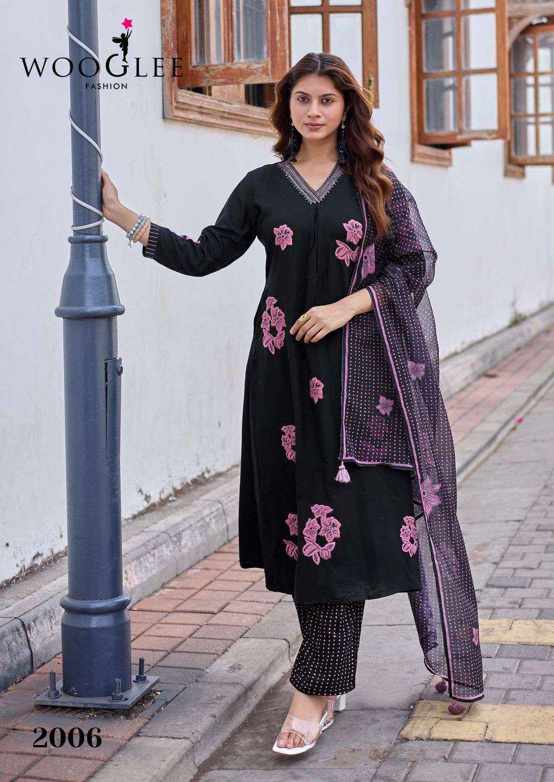 Wooglee Fashion Vasudha Rayon Kurti | surat textile market ( 6 pcs Catalogue )