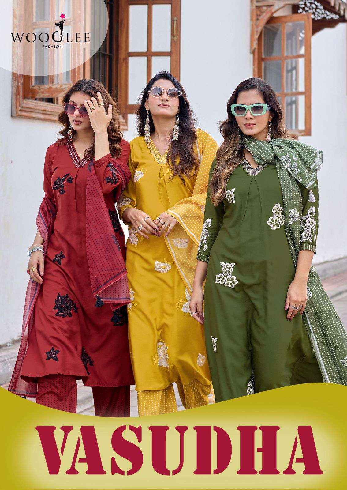 Wooglee Fashion Vasudha Rayon Kurti | surat textile market ( 6 pcs Catalogue )