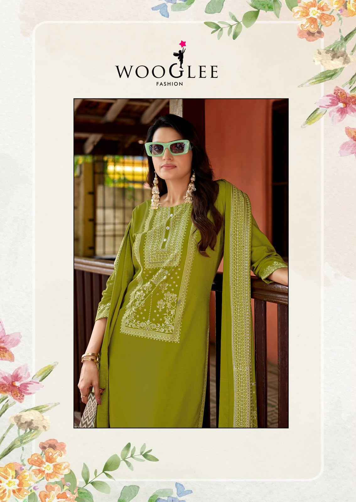Wooglee Maharani Rayon Kurti Combo Set _ Wholesale Factory Rate ( 4 Pcs Catalog )