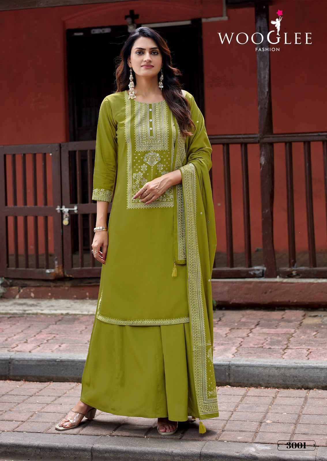 Wooglee Maharani Rayon Kurti Combo Set _ Wholesale Factory Rate ( 4 Pcs Catalog )
