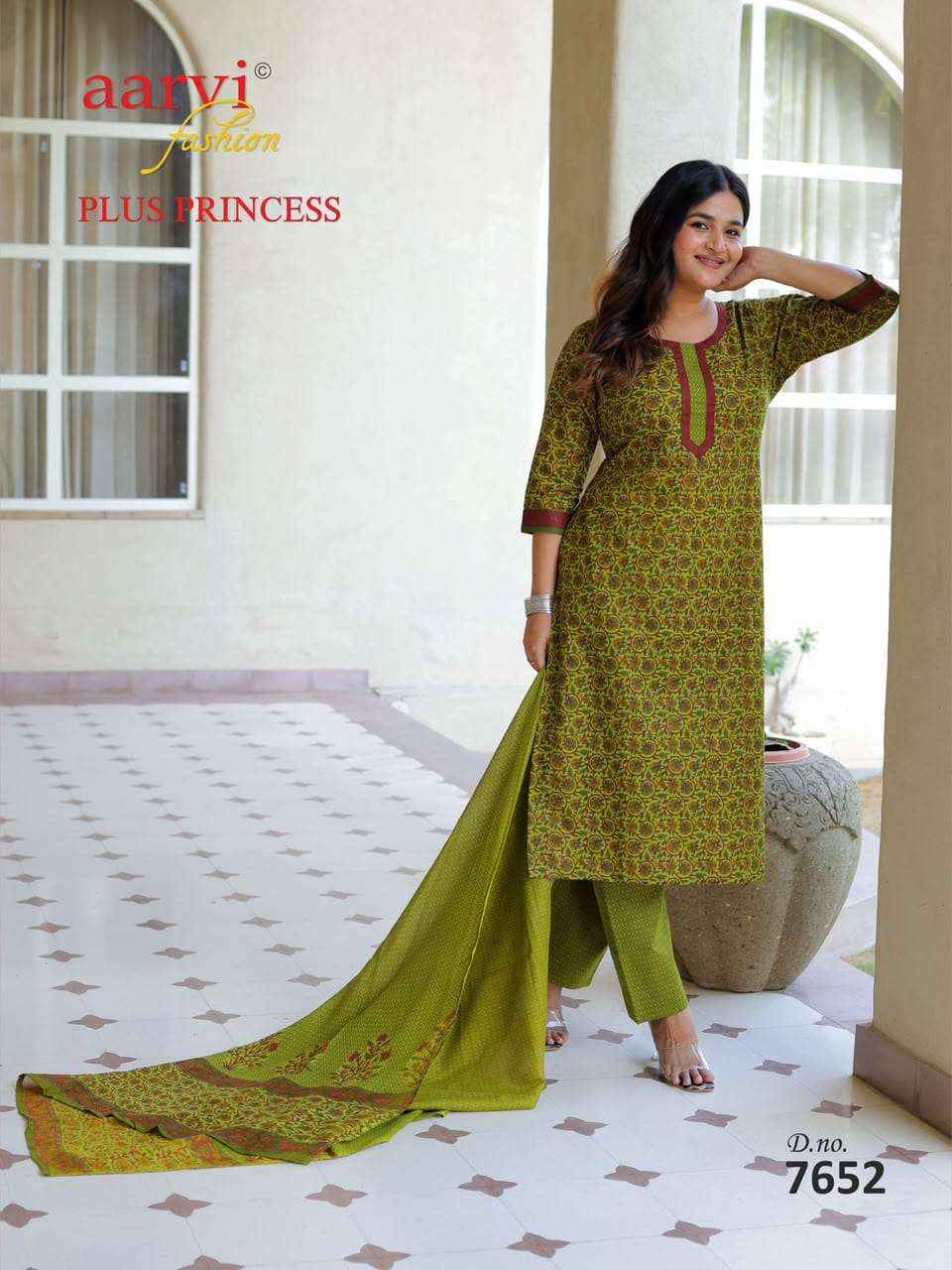 Aarvi Fashion Plus Princess Vol 6 Pure Cotton Readymade Suits 8 Pcs Catalog