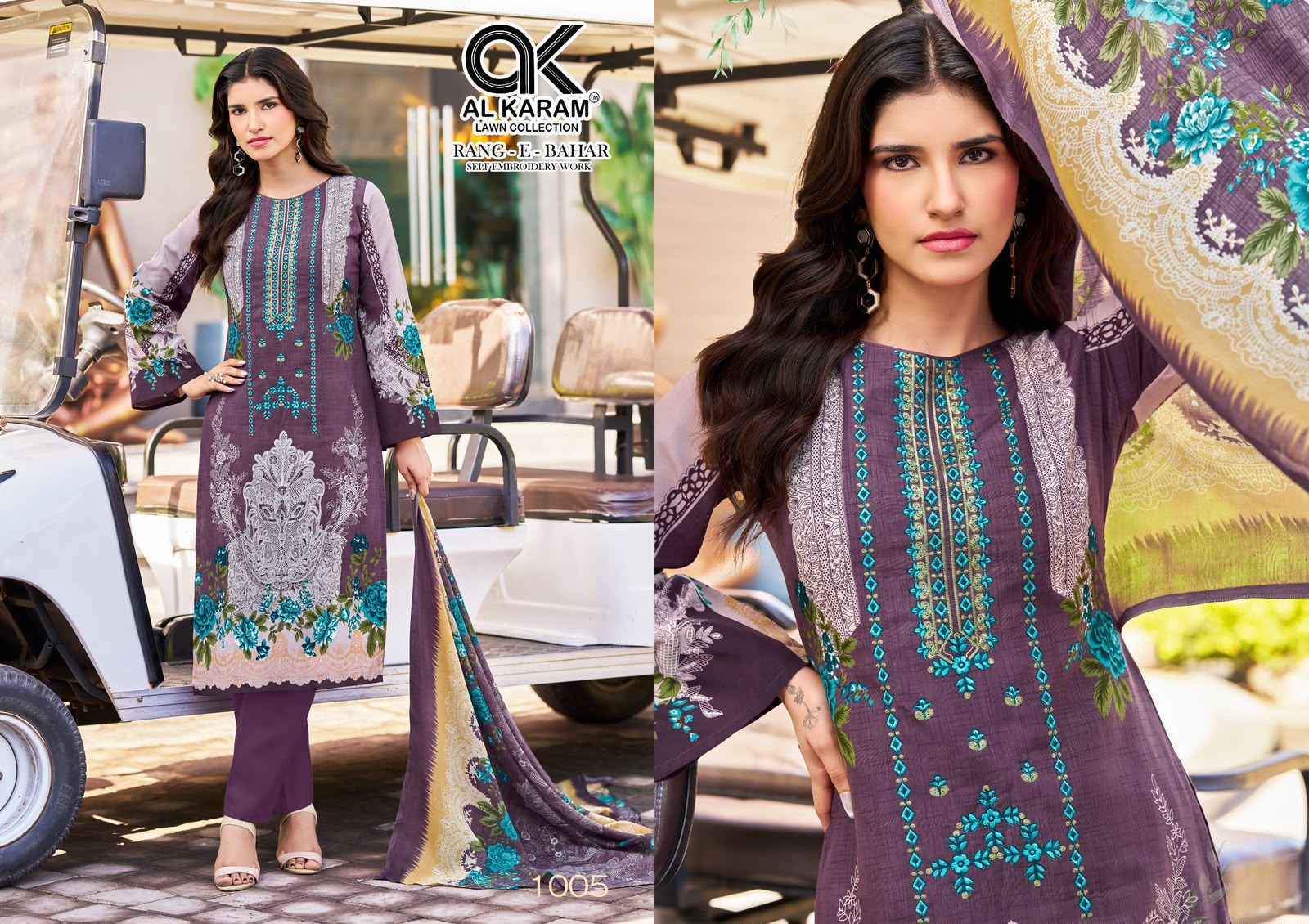 Al Karam Rang E Bahar Soft Cotton Dress Material 6 pcs Catalog