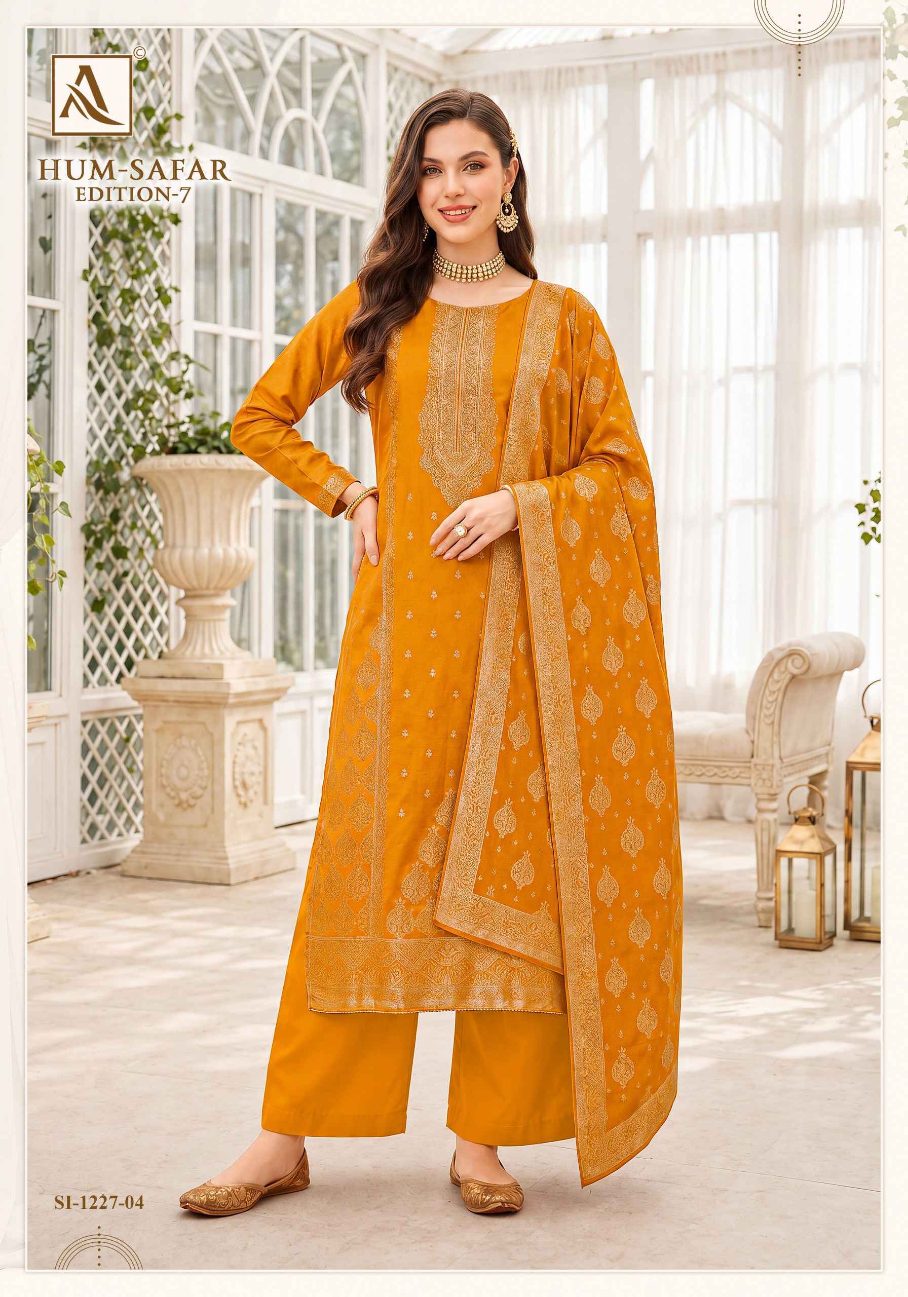Alok Hum-Safar Edition 7 Viscose Maslin Dress Material _ Wholesale Factory Rate ( 6 Pcs Catalog )