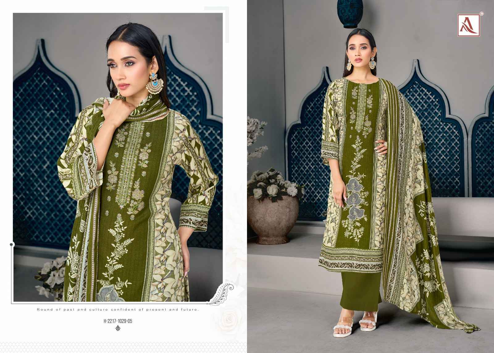 Alok Rihaana Edition 23 Cambric Cotton Dress Material 6 pcs Catalogue