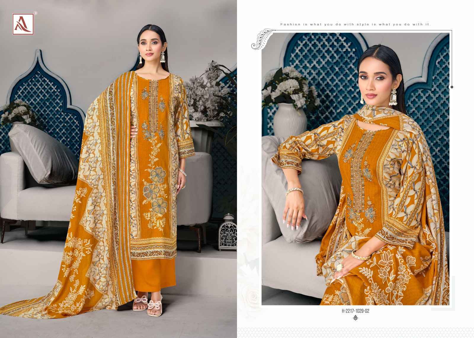 Alok Rihaana Edition 23 Cambric Cotton Dress Material 6 pcs Catalogue