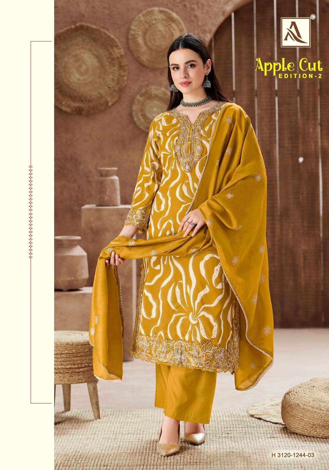 Alok Suit Apple Cut Edition 2 Rayon Dress Material 6 Pcs Catalog | Surat Textile Market