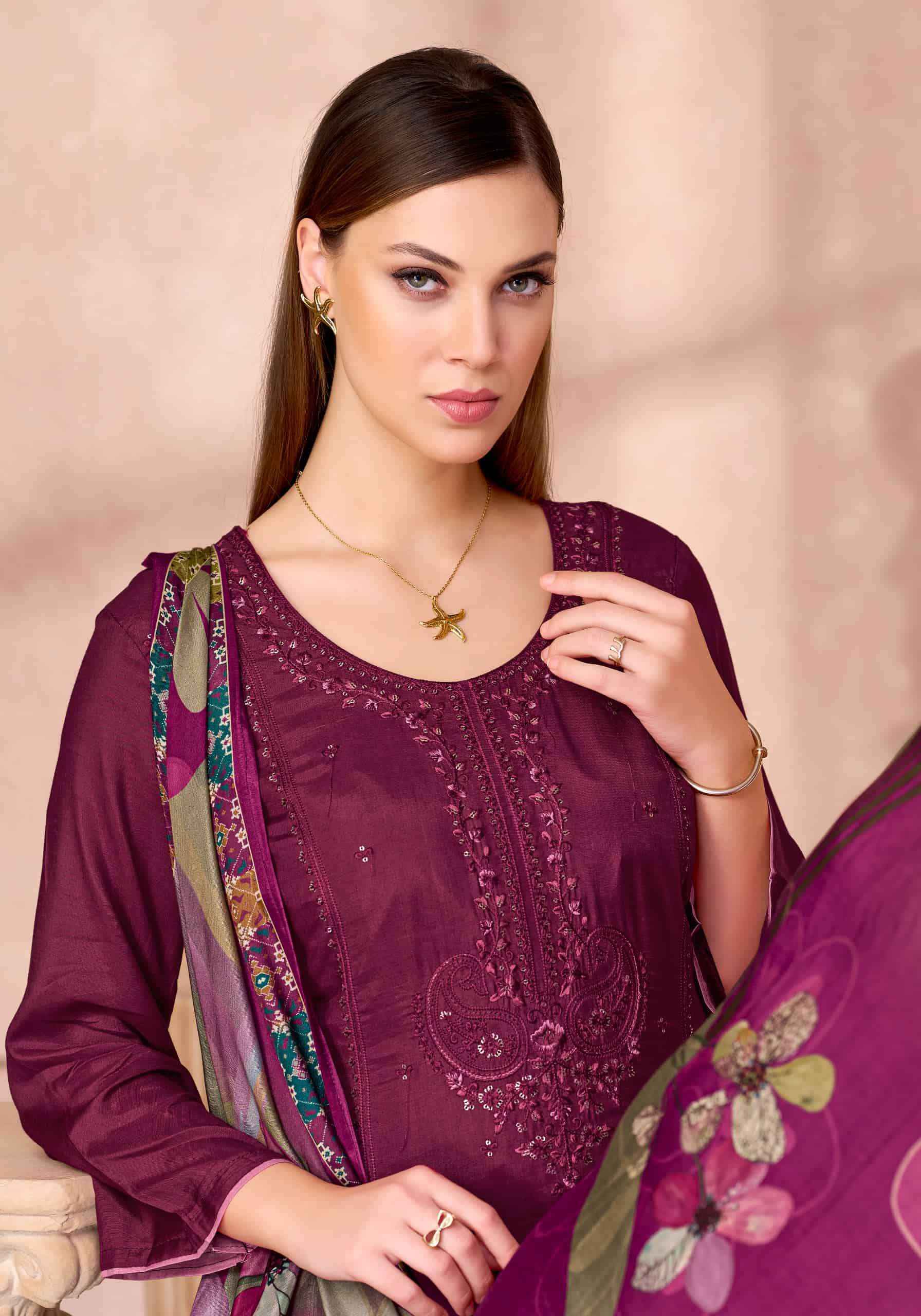 Alok Suit Desi Girl Edition 8 Muslin Dress Material 6 Pcs Catalogue