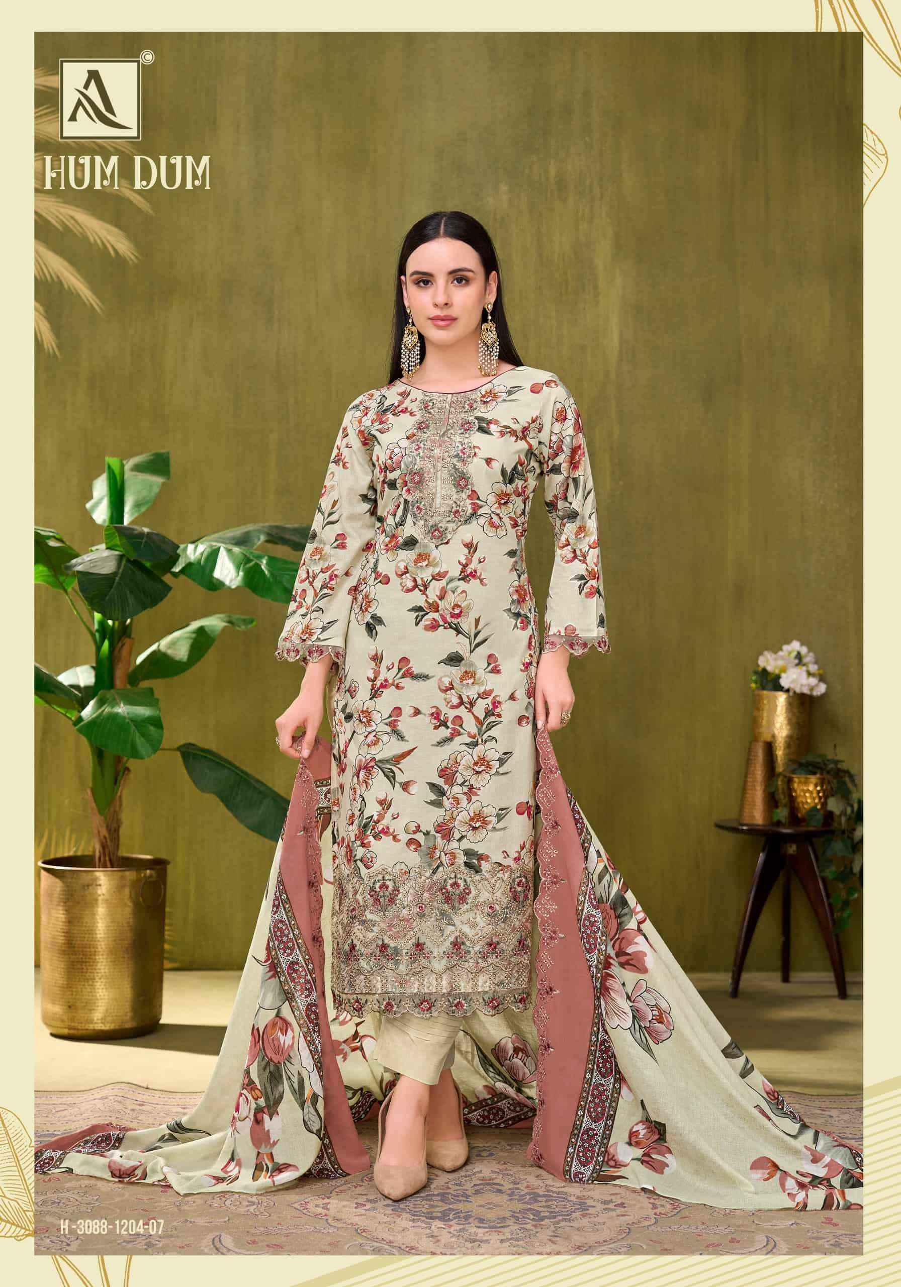 Alok Suit Hum Dum Pure Cotton Dress Dress Material 8 Pcs Catalog