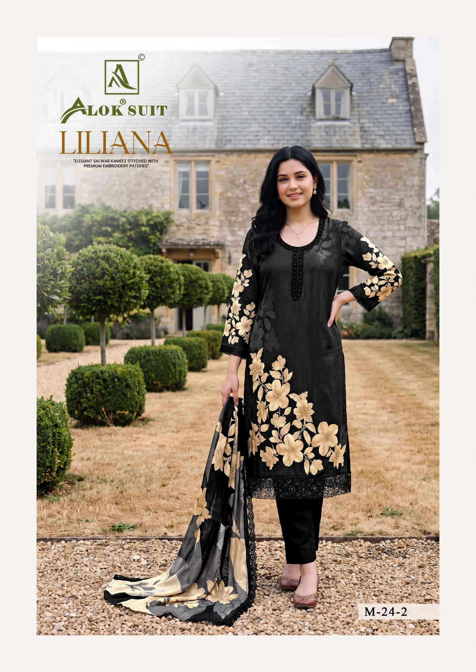 Alok Suit Liliana Premium Muslin Dress Material 6 Pcs Catalog Online