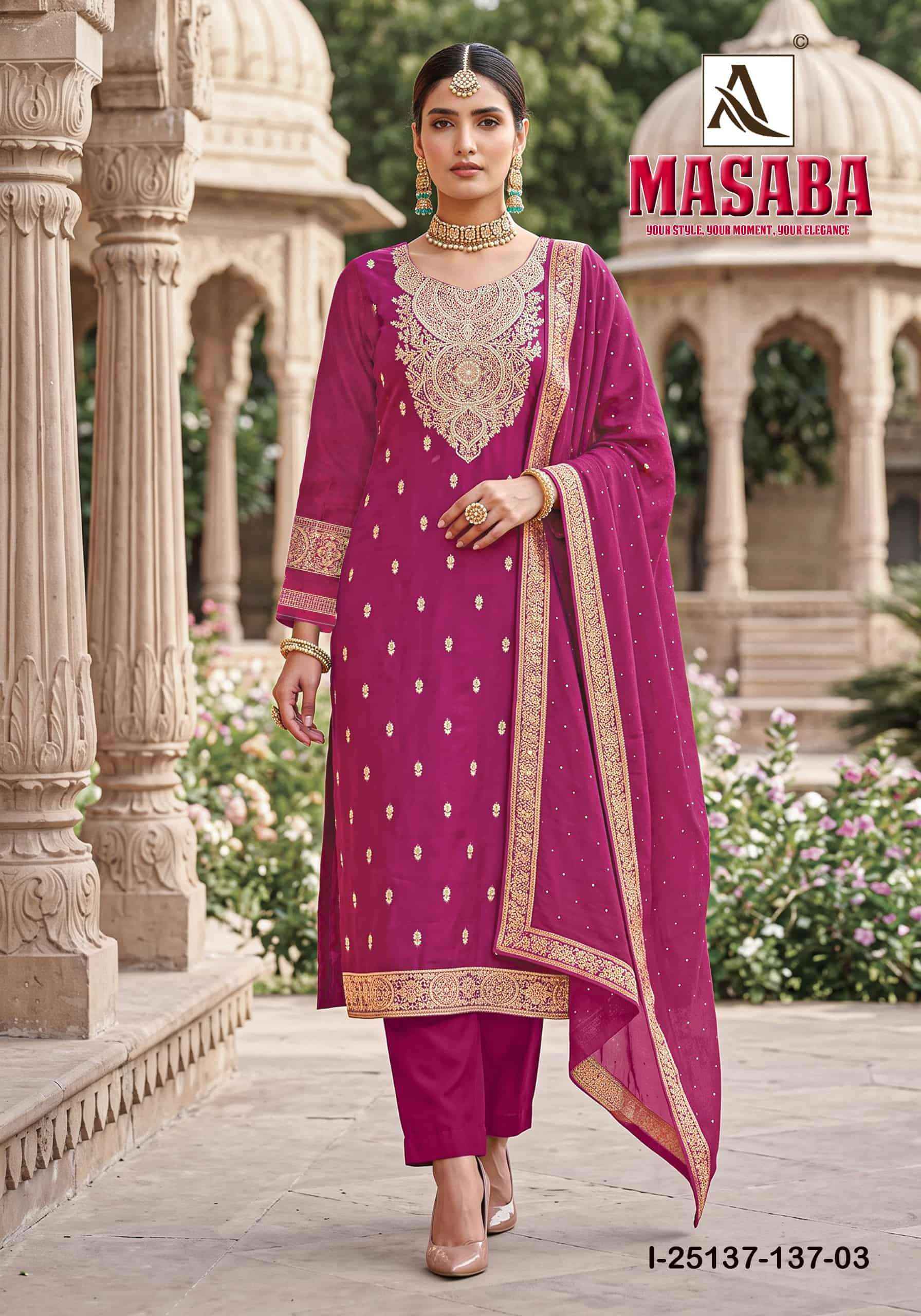 Alok Suit Masaba Designer Jacquard Suit Wholesale Price 6 Pcs Catalog