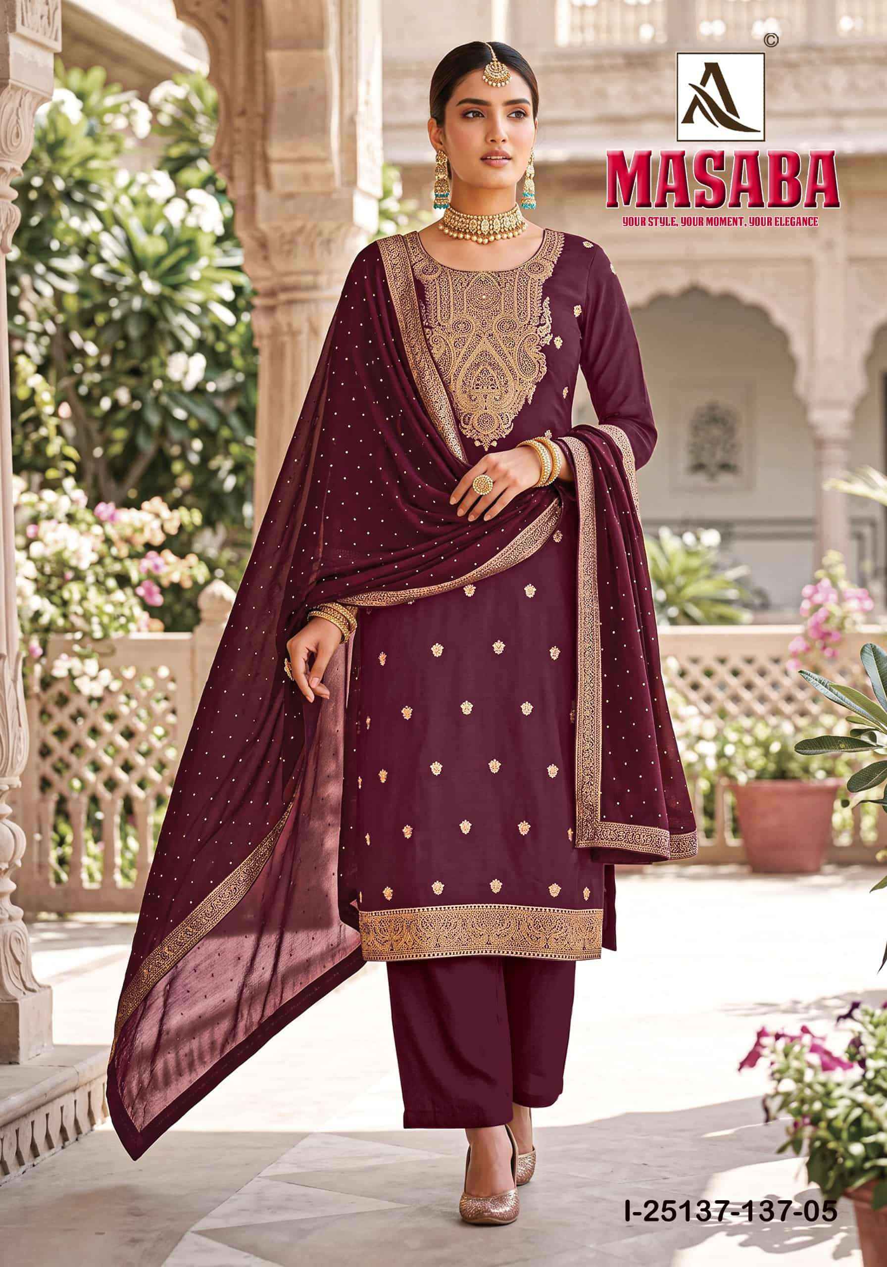 Alok Suit Masaba Designer Jacquard Suit Wholesale Price 6 Pcs Catalog