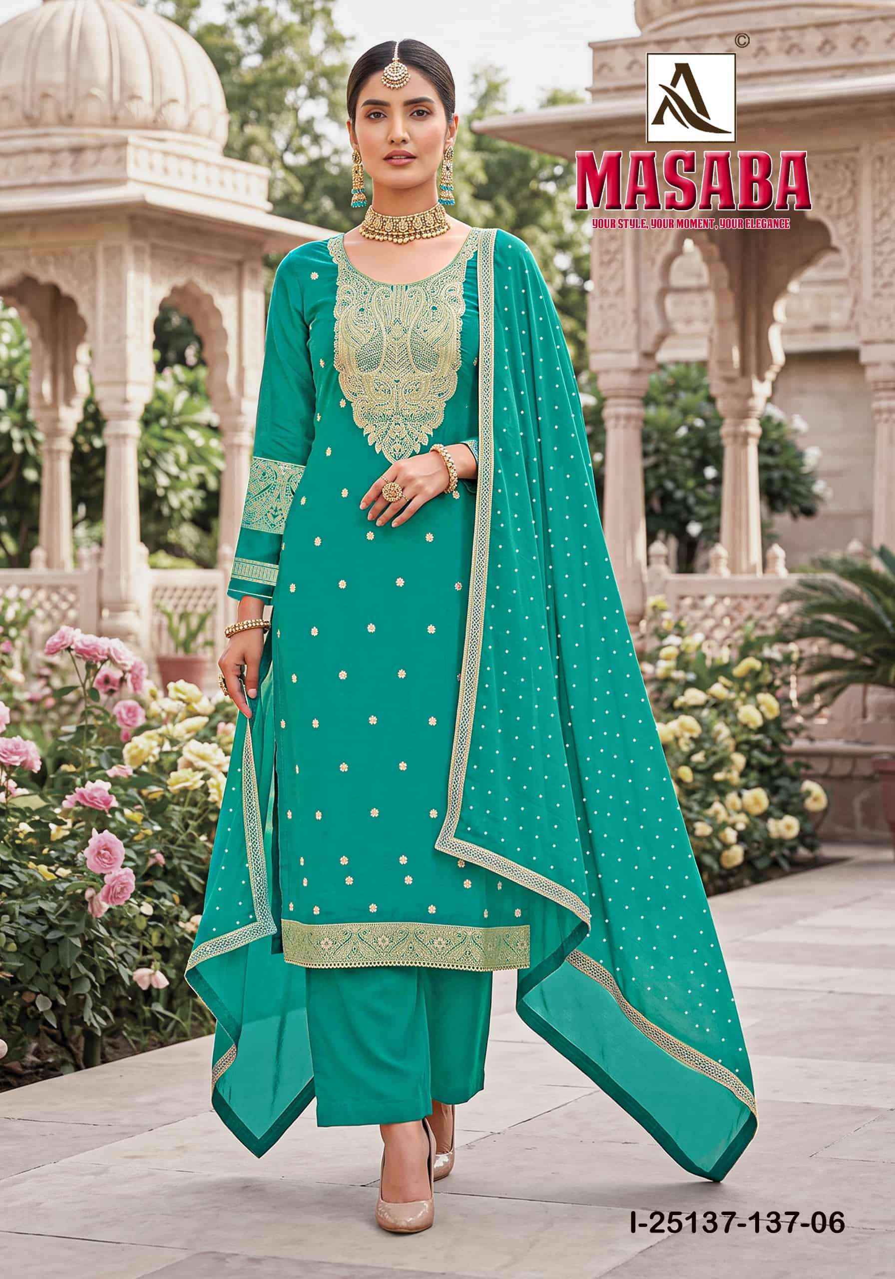Alok Suit Masaba Designer Jacquard Suit Wholesale Price 6 Pcs Catalog