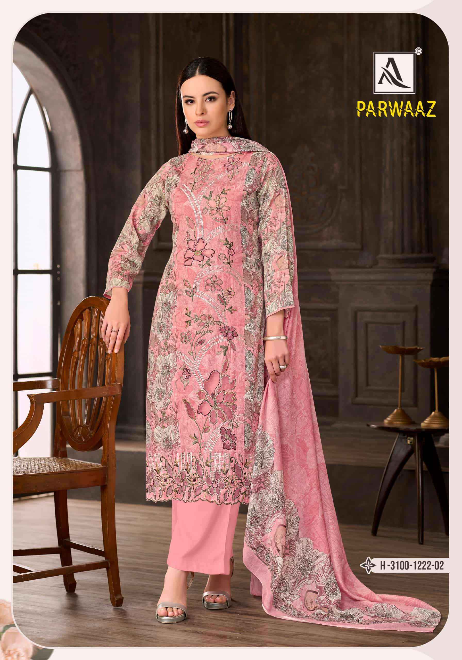 Alok Suit Parwaaz Fancy Cotton Dress Material  4 Pcs Catalog 