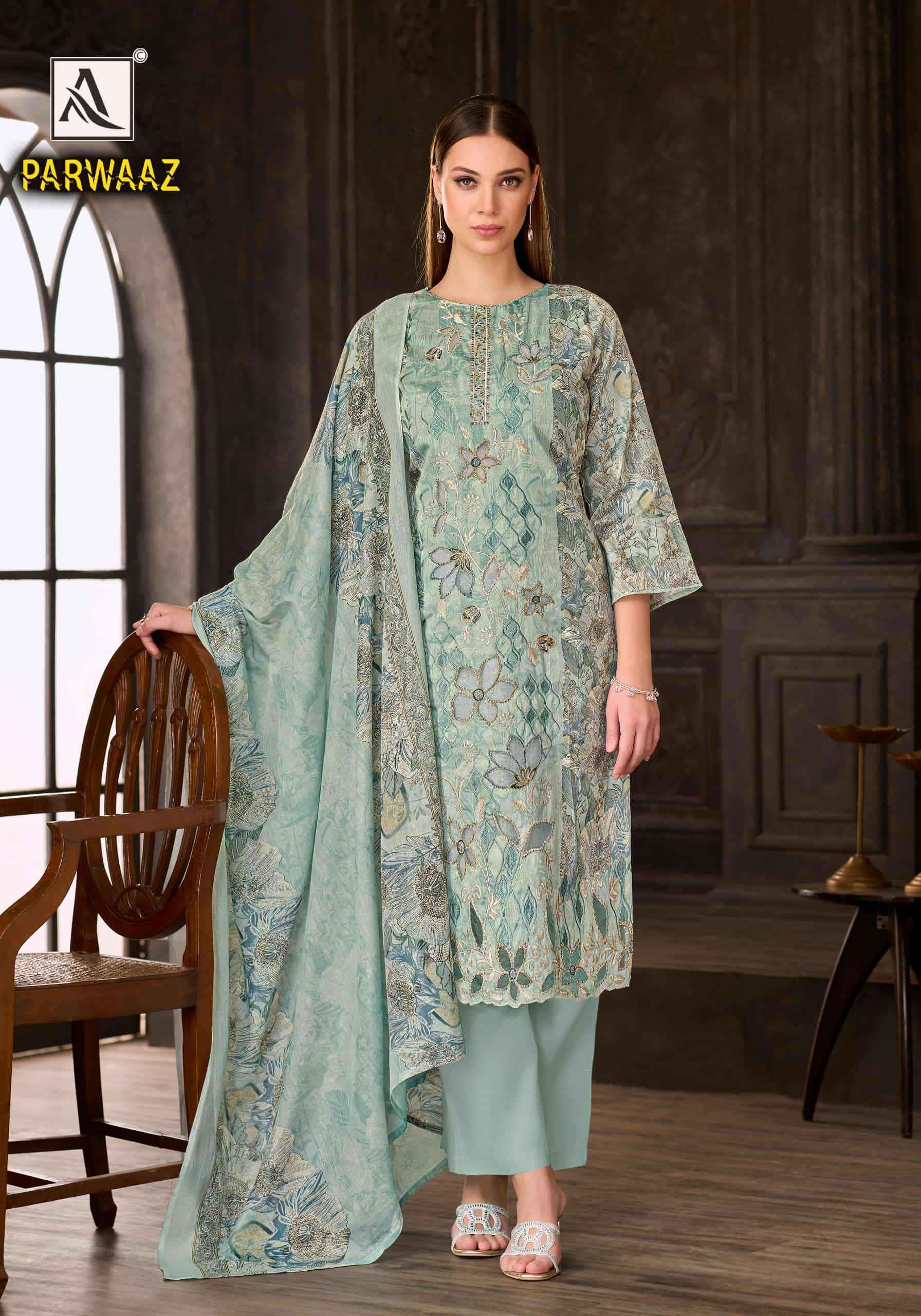 Alok Suit Parwaaz Fancy Cotton Dress Material  4 Pcs Catalog 