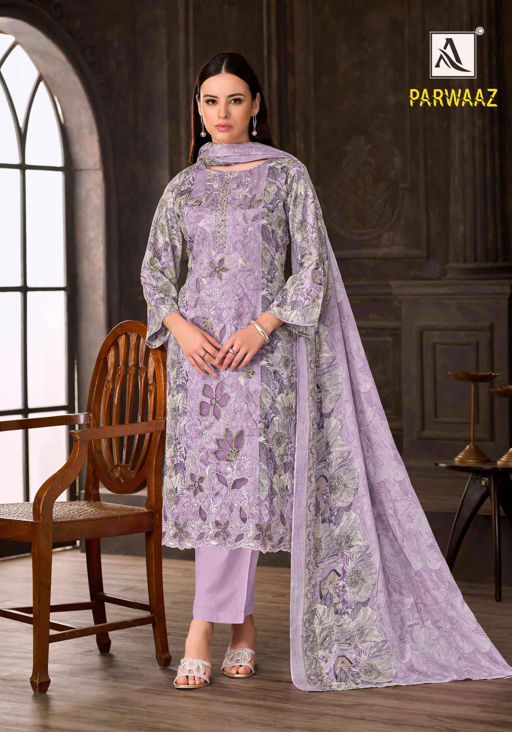 Alok Suit Parwaaz Fancy Cotton Dress Material  4 Pcs Catalog 
