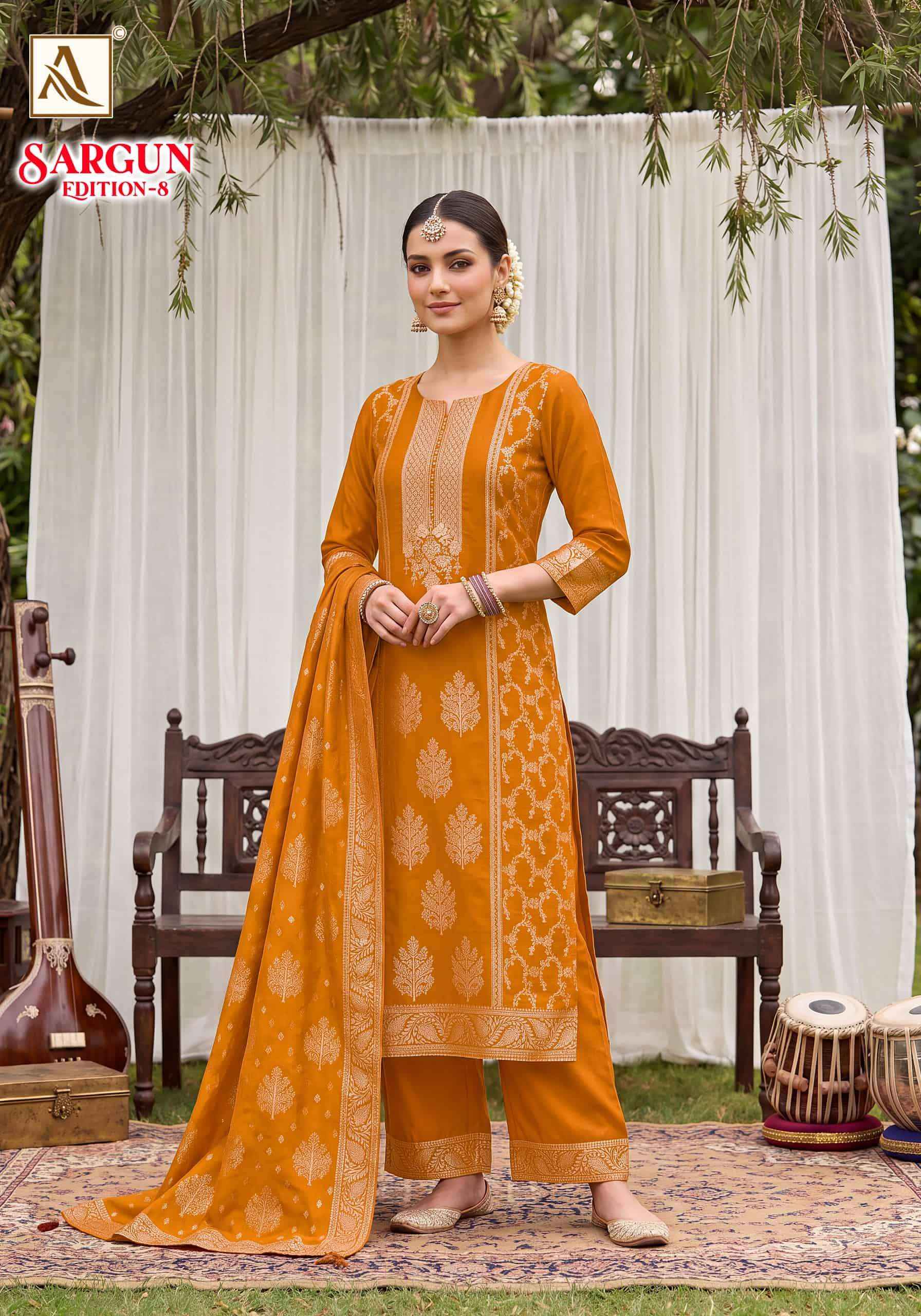 Alok Suit Sargun Edition 8 Premium Ladies Dress 6 Pcs Catalogue