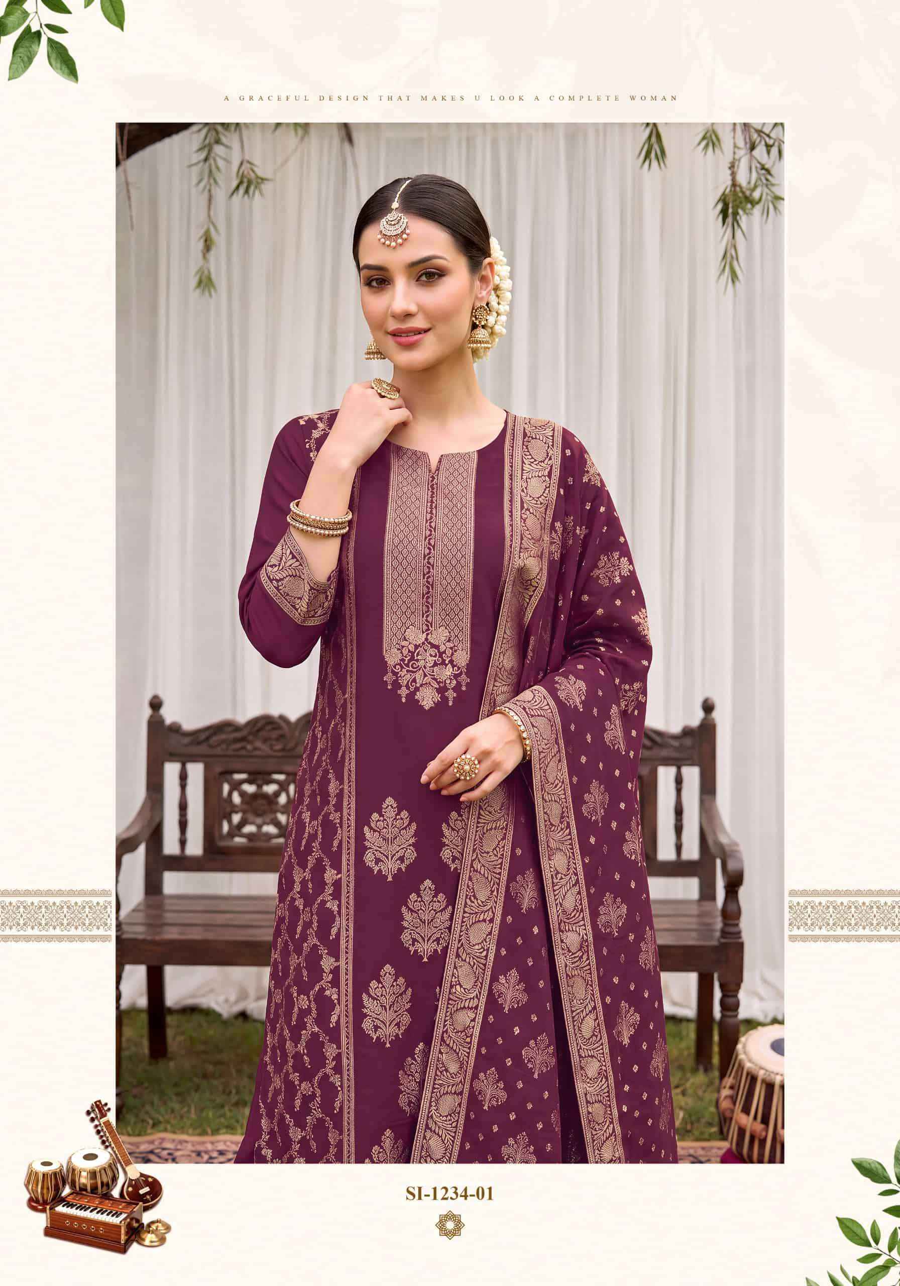 Alok Suit Sargun Edition 8 Premium Ladies Dress 6 Pcs Catalogue