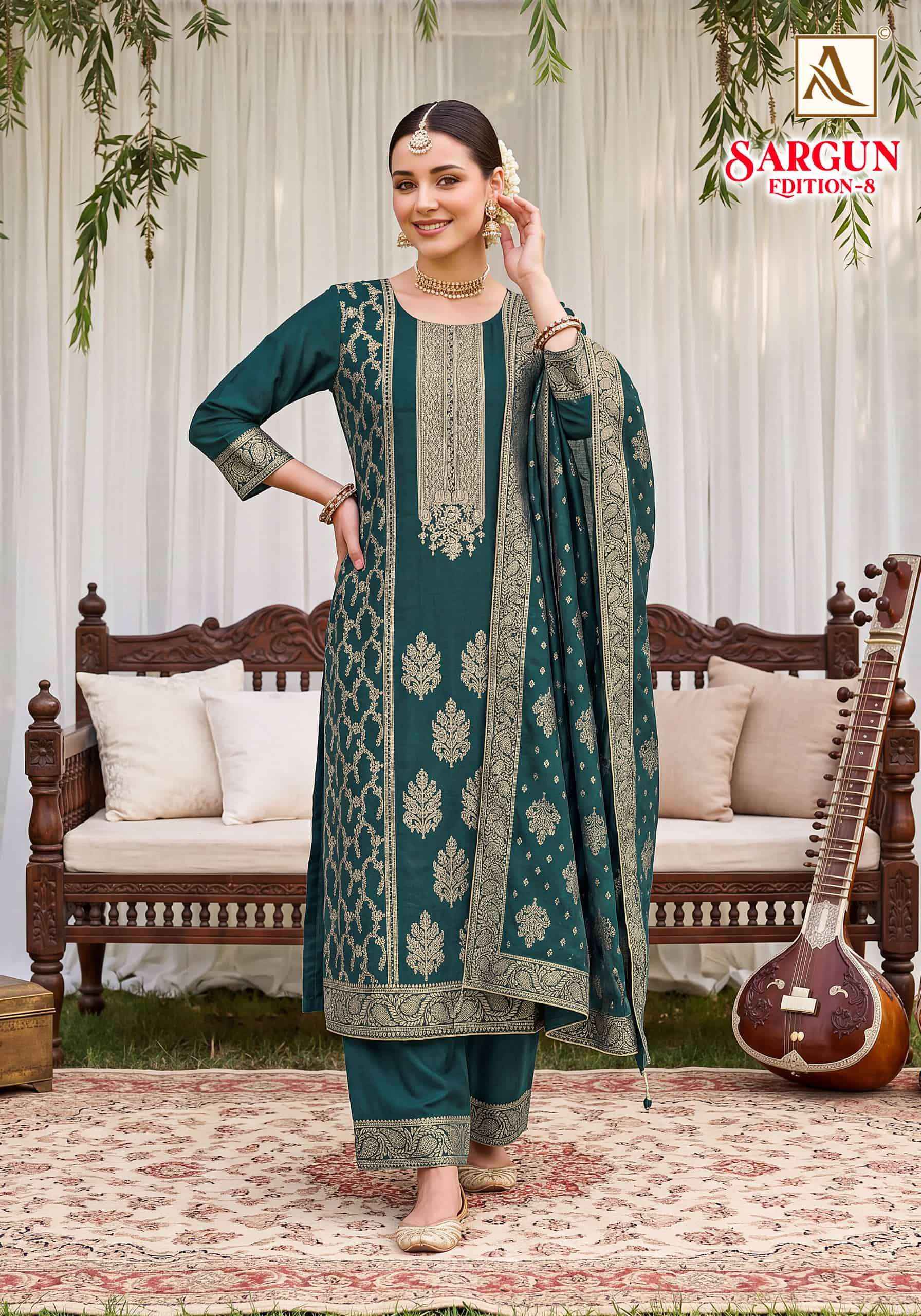 Alok Suit Sargun Edition 8 Premium Ladies Dress 6 Pcs Catalogue