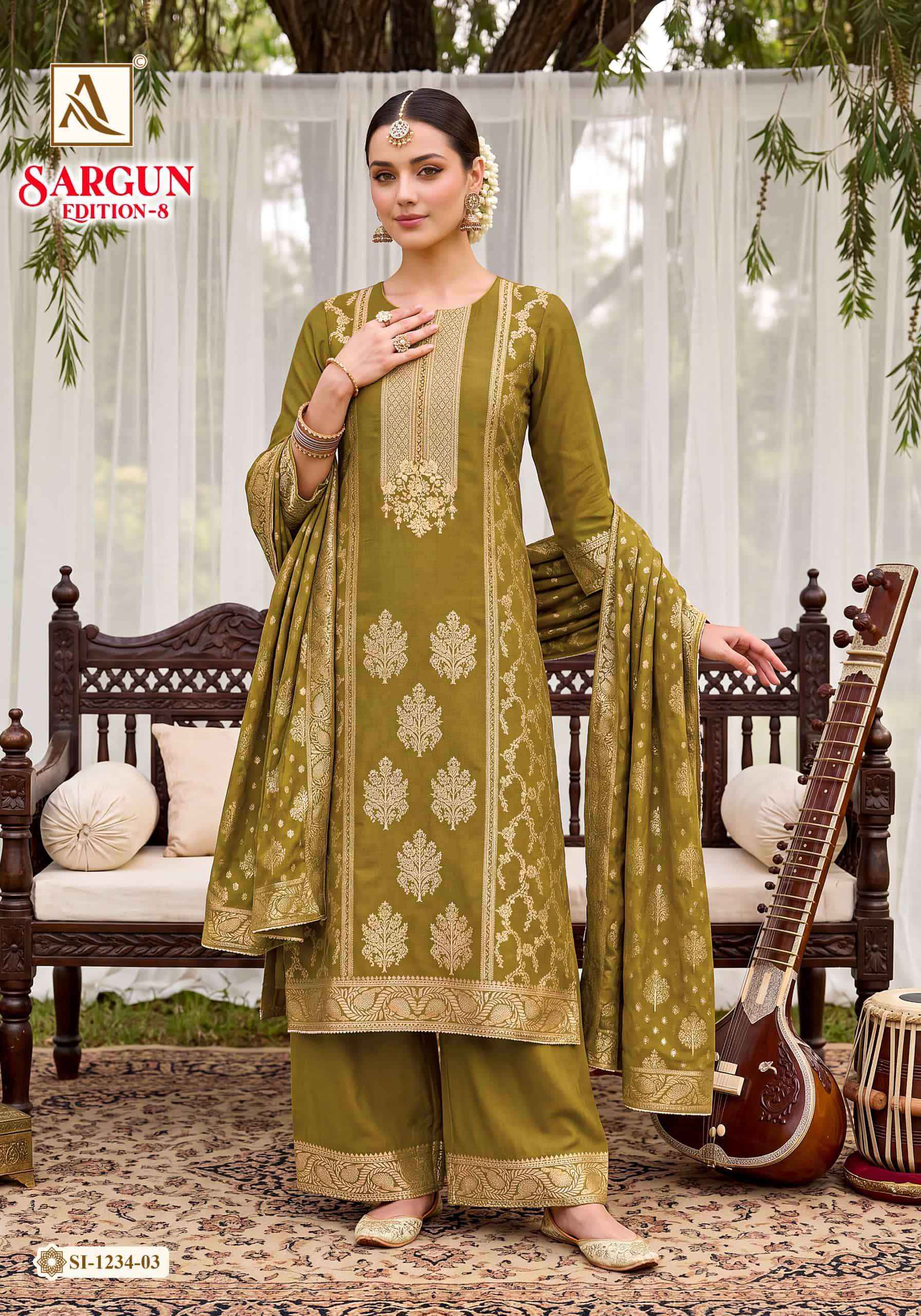 Alok Suit Sargun Edition 8 Premium Ladies Dress 6 Pcs Catalogue
