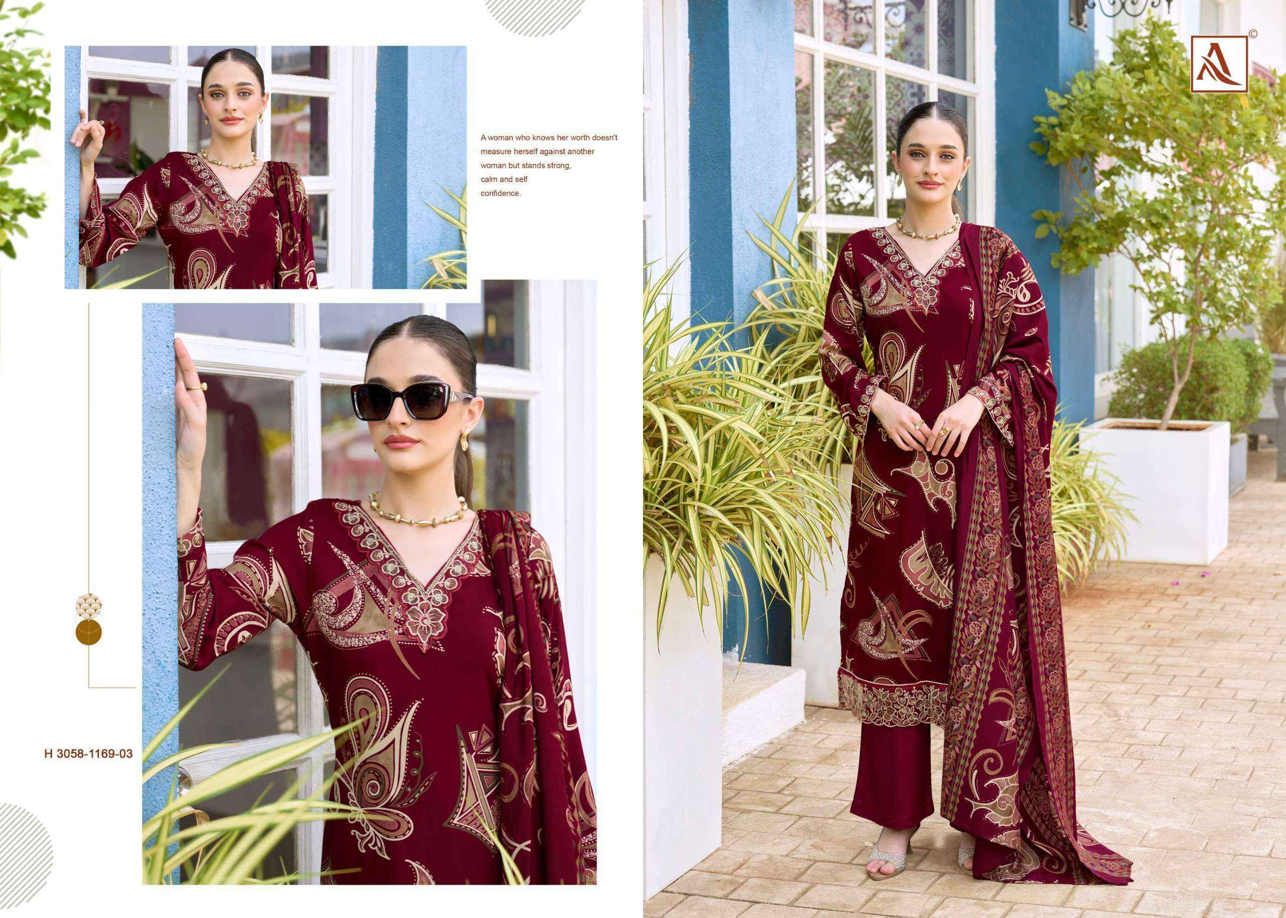 Alok Turkish Edition 19 Viscose Reyon Dress Material 6 pcs Catalog With Price