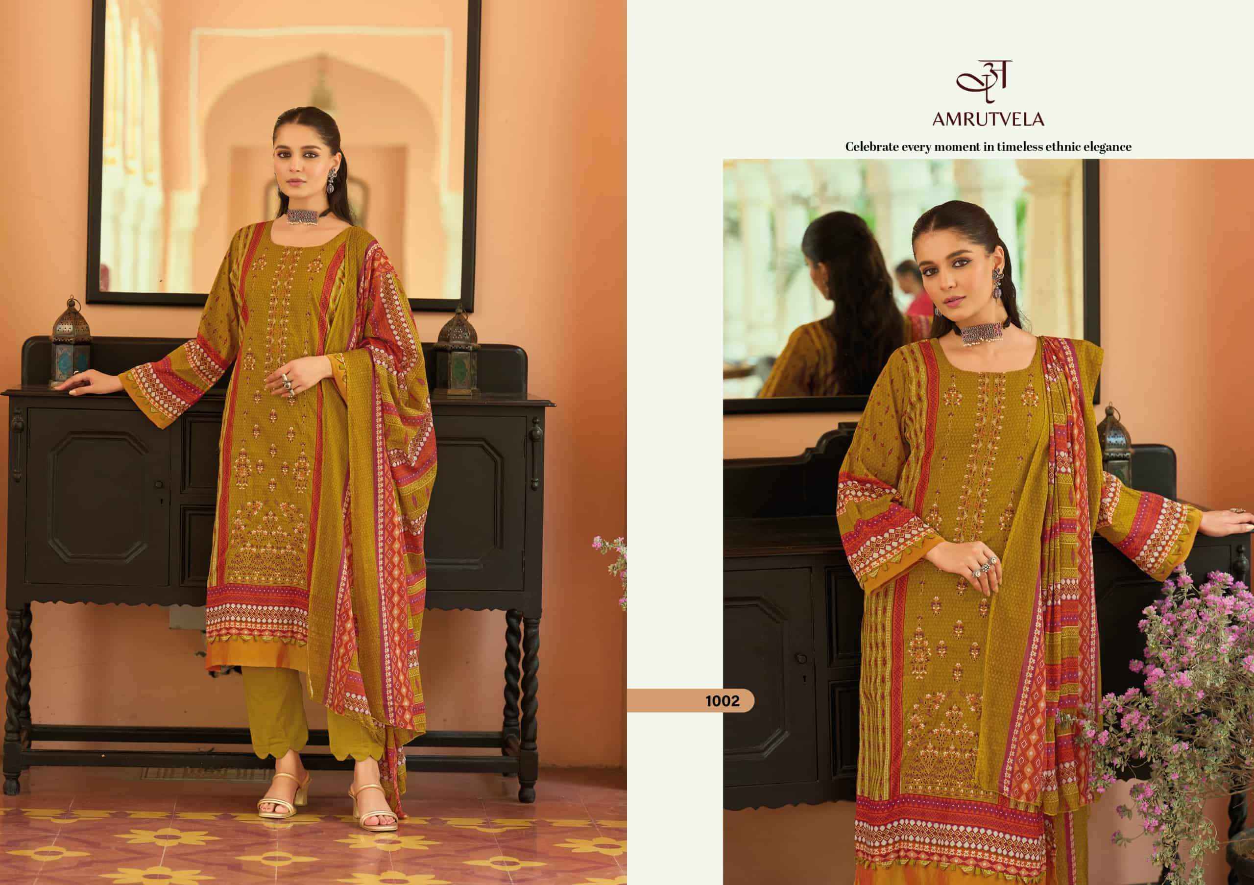 Amrutvela Abu Saeed Pure Cotton Dress Material 6 Pcs Catalog