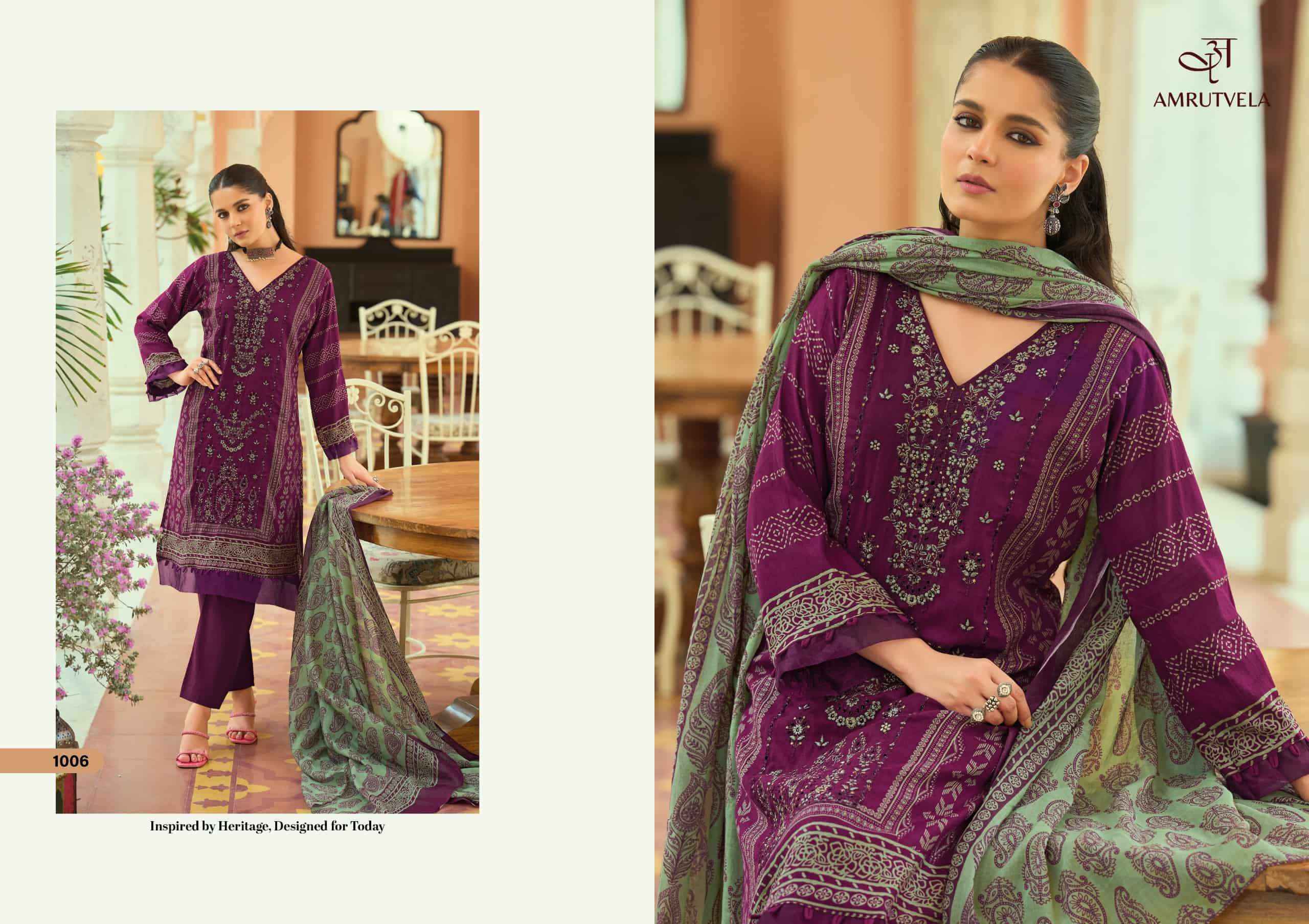 Amrutvela Abu Saeed Pure Cotton Dress Material 6 Pcs Catalog