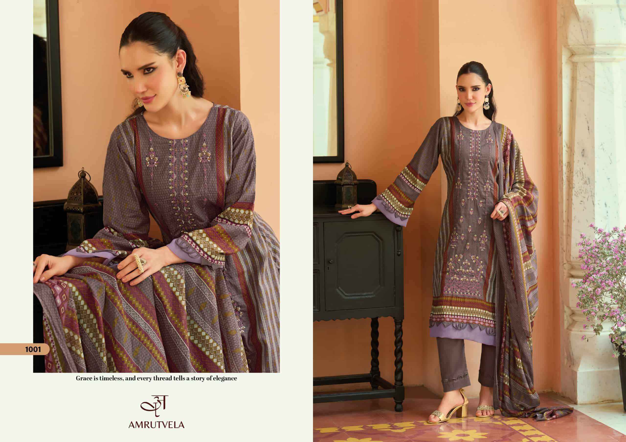 Amrutvela Abu Saeed Pure Cotton Dress Material 6 Pcs Catalog