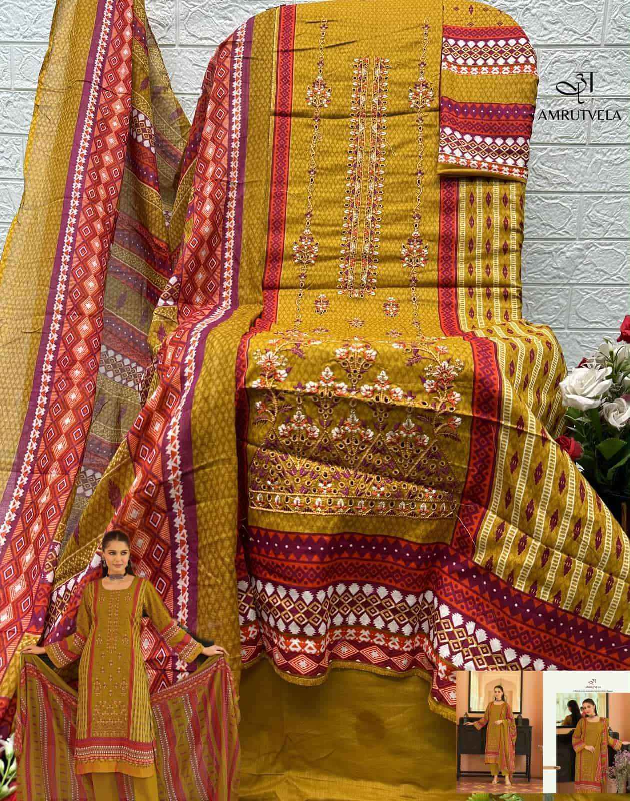 Amrutvela Abu Saeed Pure Cotton Dress Material 6 Pcs Catalog