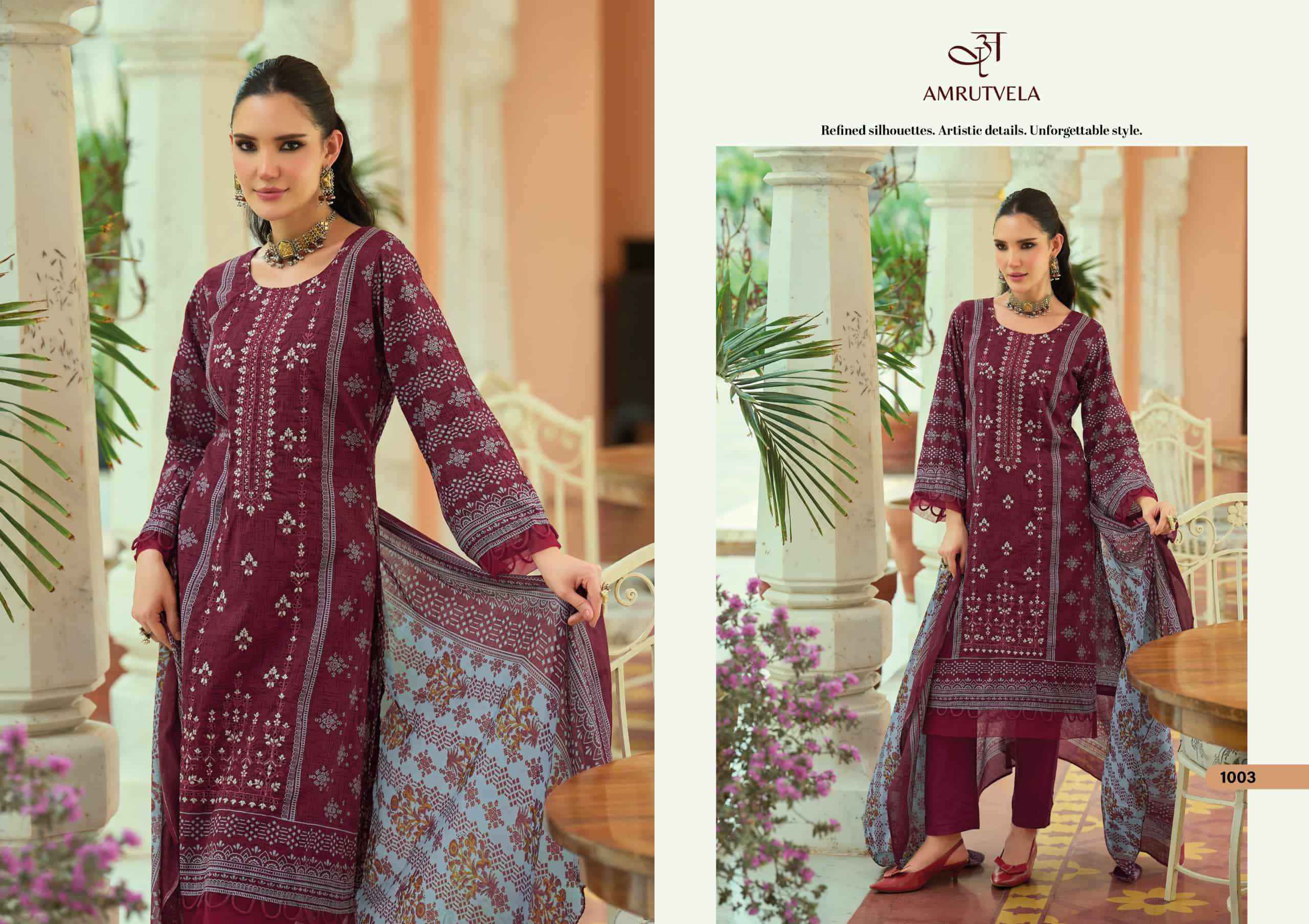 Amrutvela Abu Saeed Pure Cotton Dress Material 6 Pcs Catalog