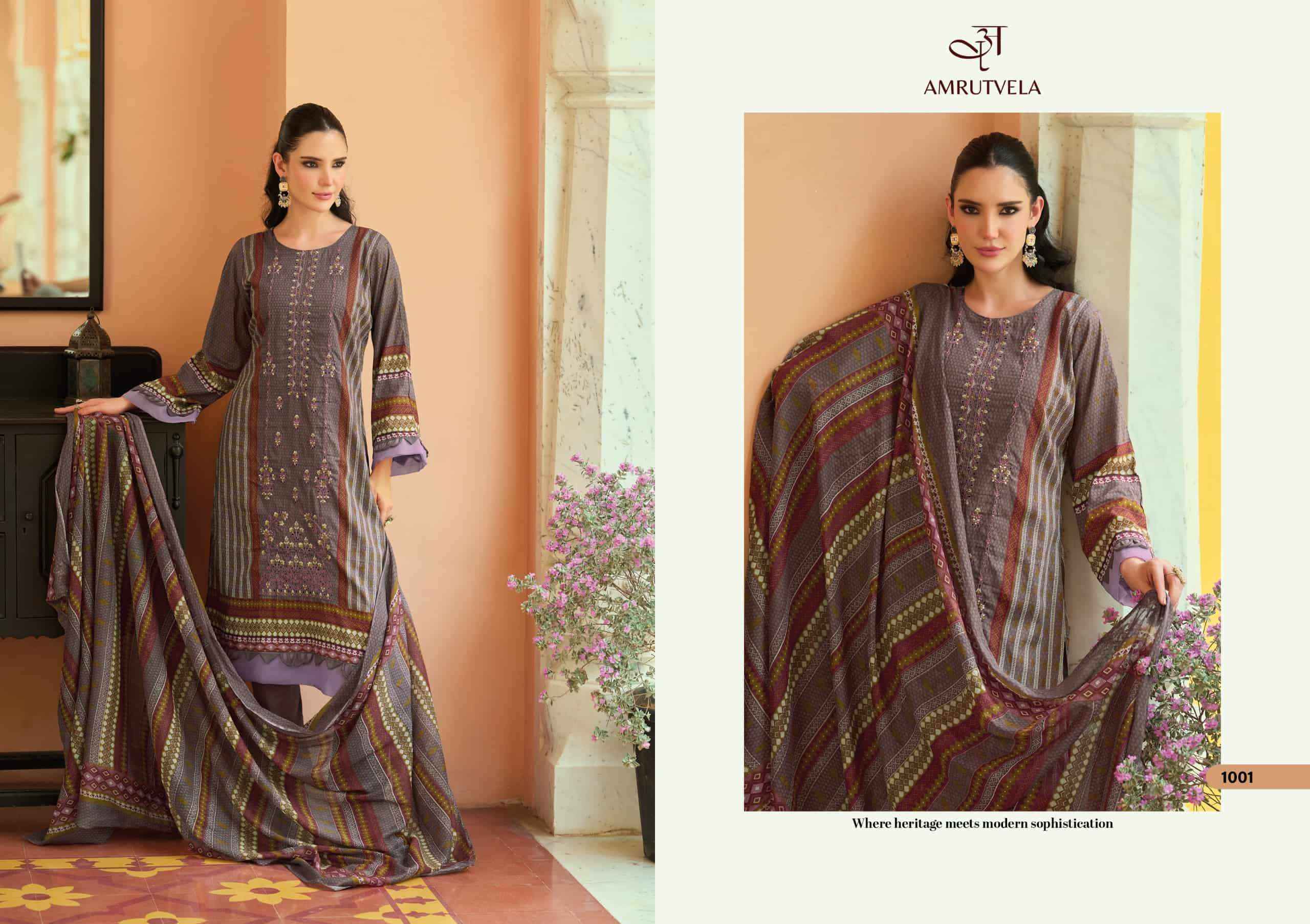 Amrutvela Abu Saeed Pure Cotton Dress Material 6 Pcs Catalog