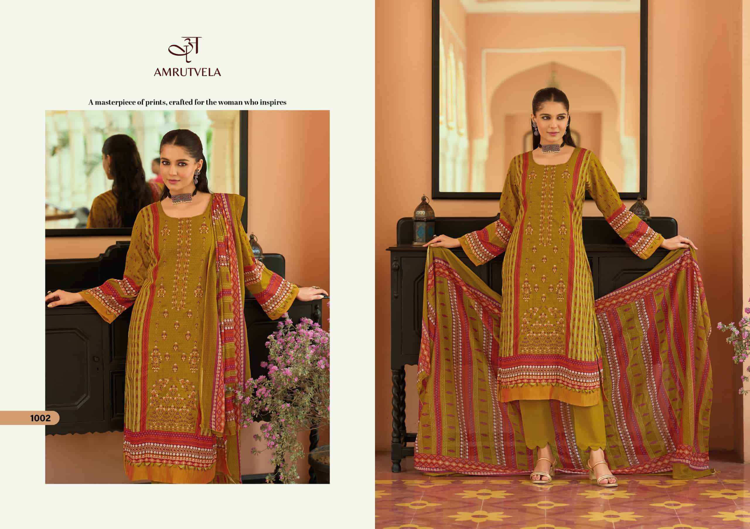 Amrutvela Abu Saeed Pure Cotton Dress Material 6 Pcs Catalog