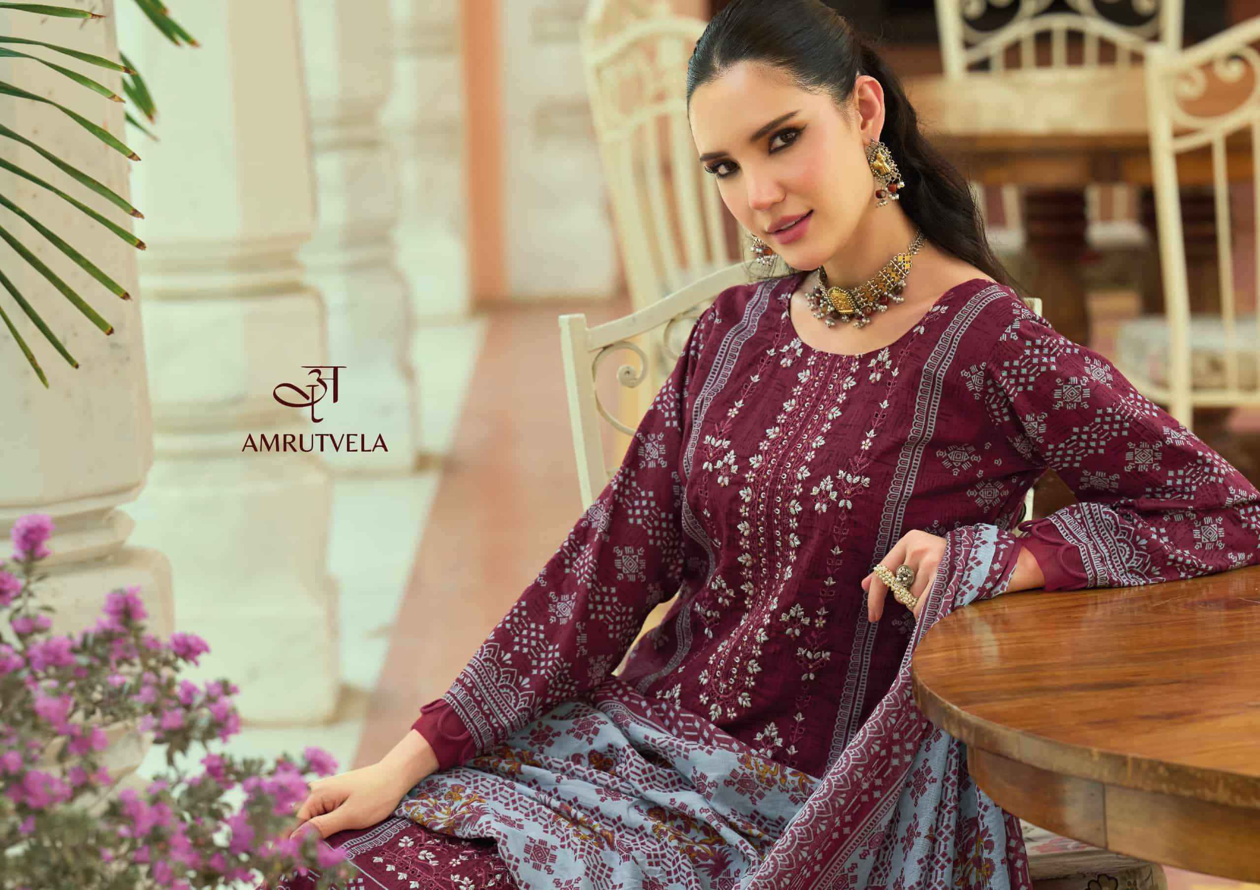 Amrutvela Abu Saeed Pure Cotton Dress Material 6 Pcs Catalog