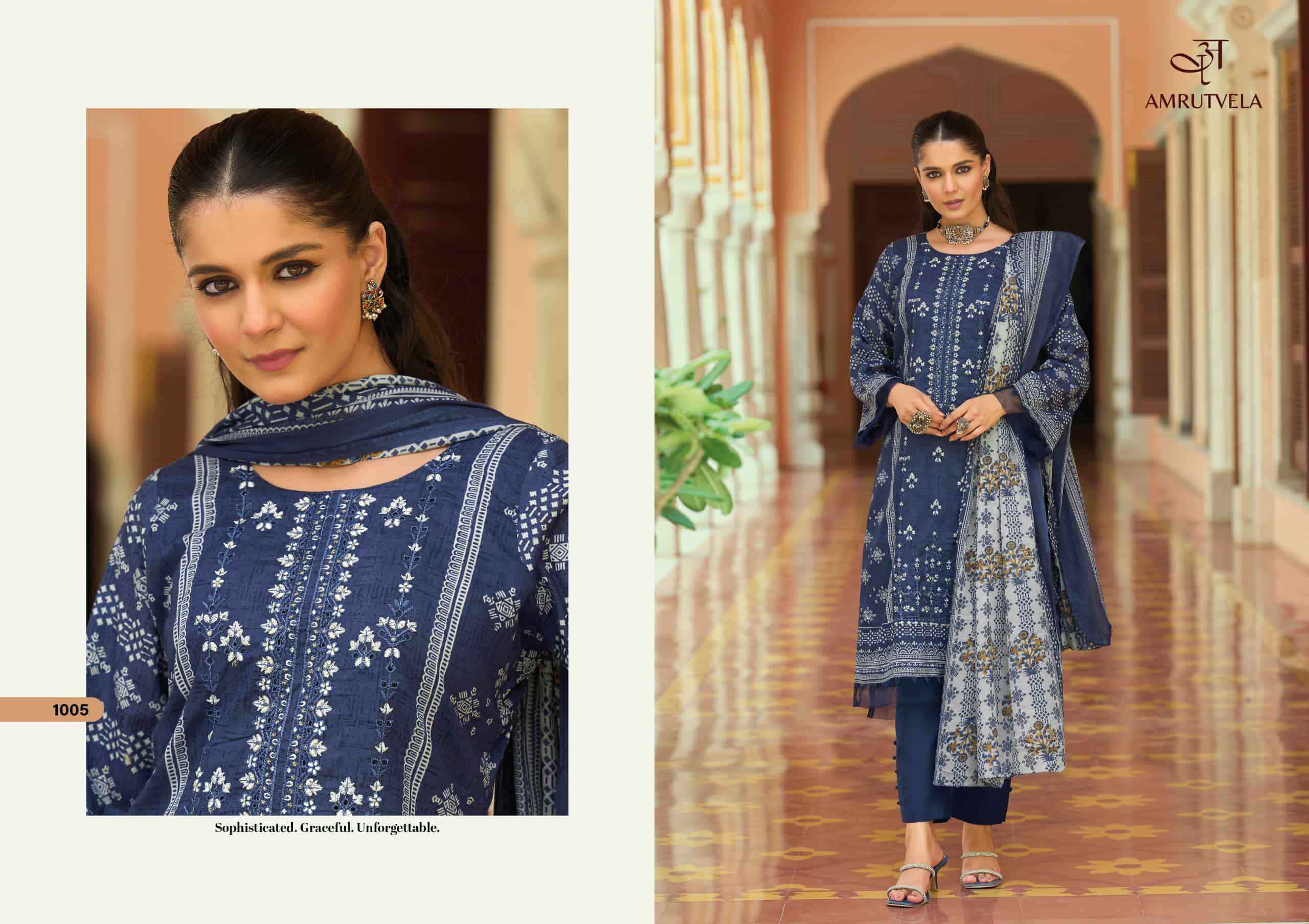 Amrutvela Abu Saeed Pure Cotton Dress Material 6 Pcs Catalog