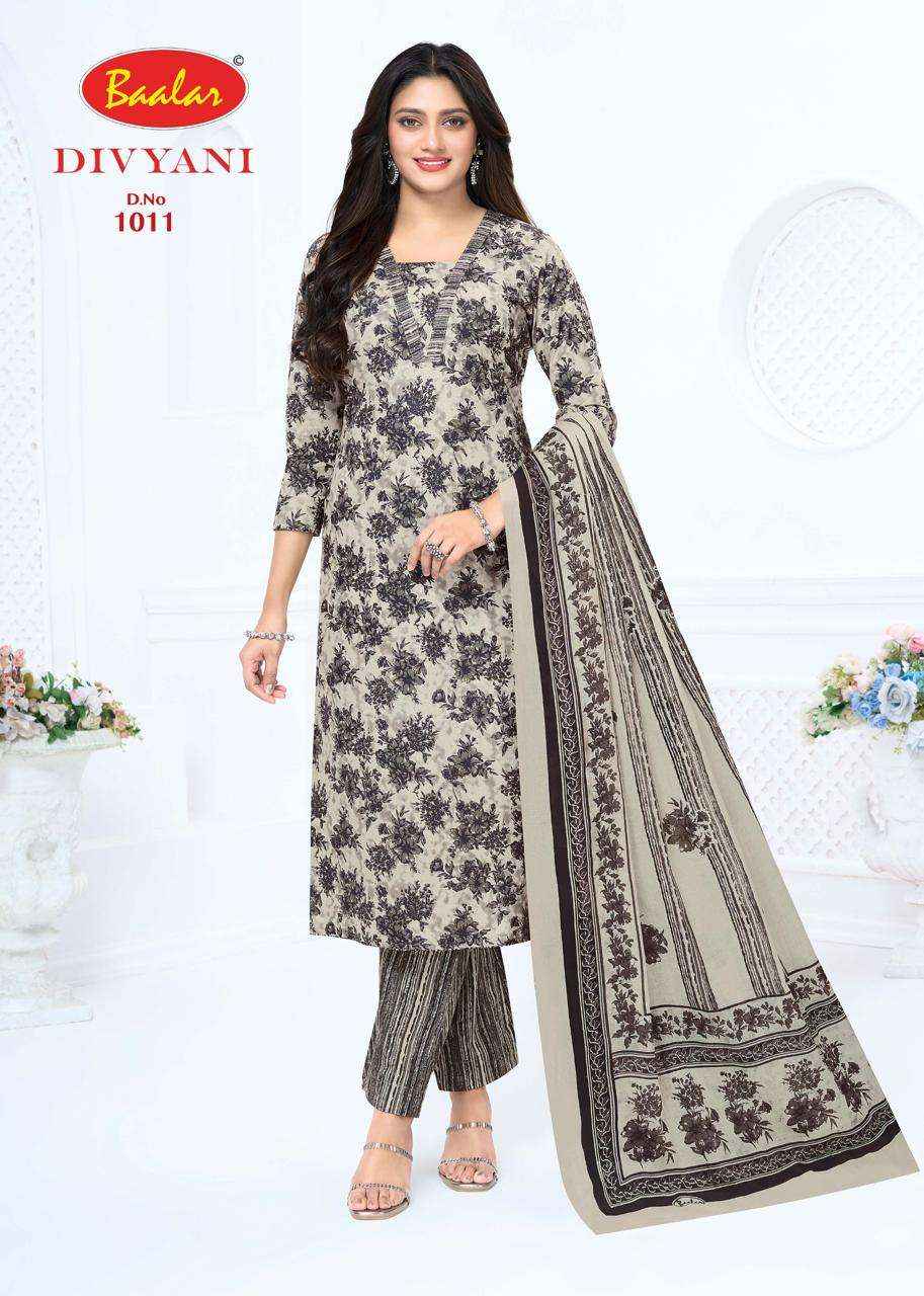 Baalar Divyani Vol 1 Pure Cotton Dress Material 12 Pcs Catalog