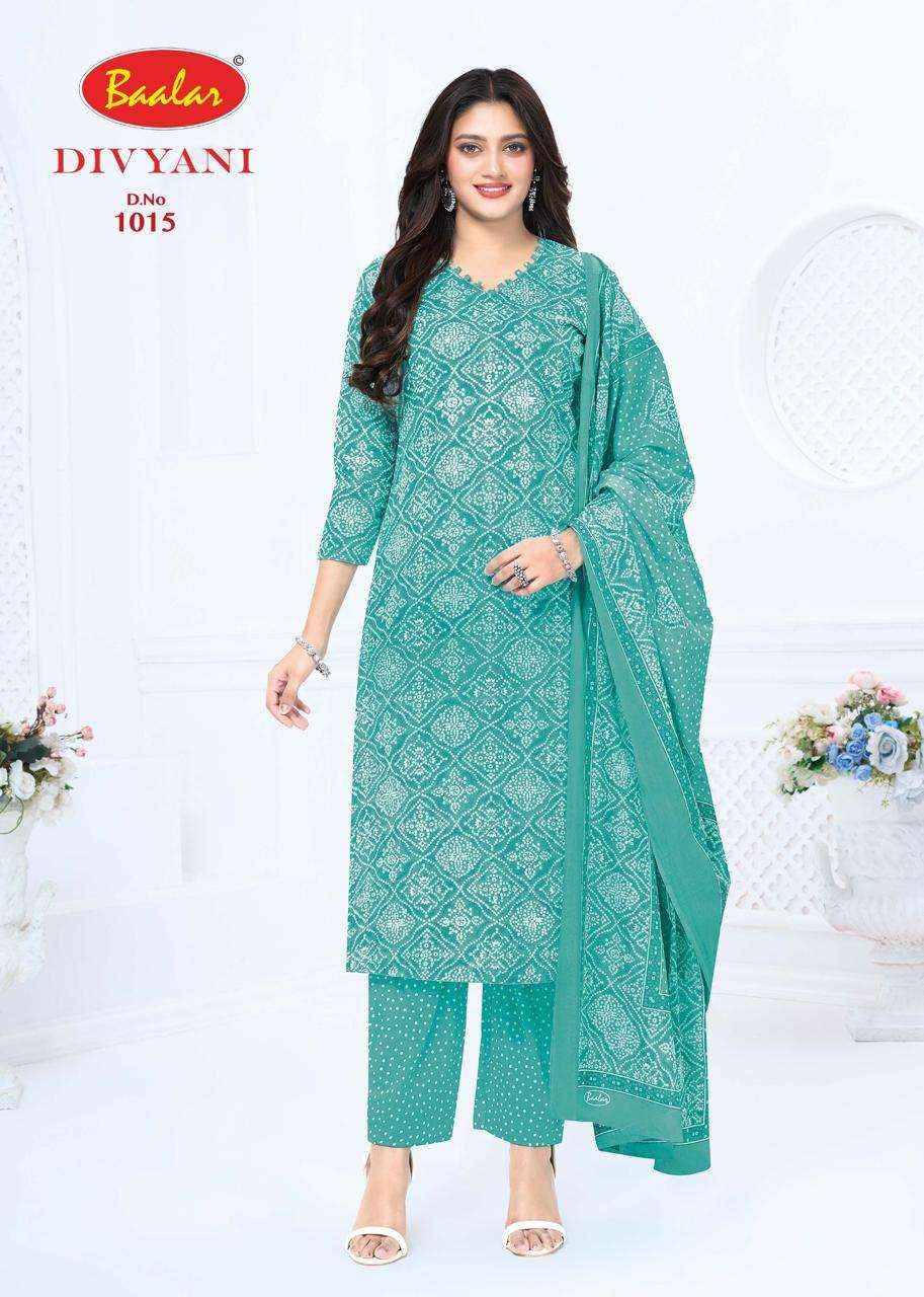 Baalar Divyani Vol 1 Pure Cotton Dress Material 12 Pcs Catalog